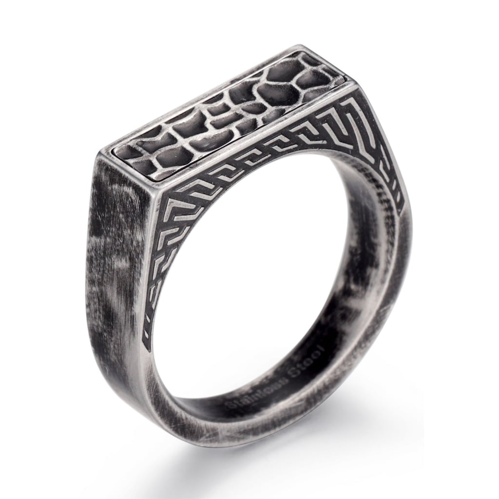 Firetti Siegelring »Schmuck Geschenk Herrenring Artisan Vintage«