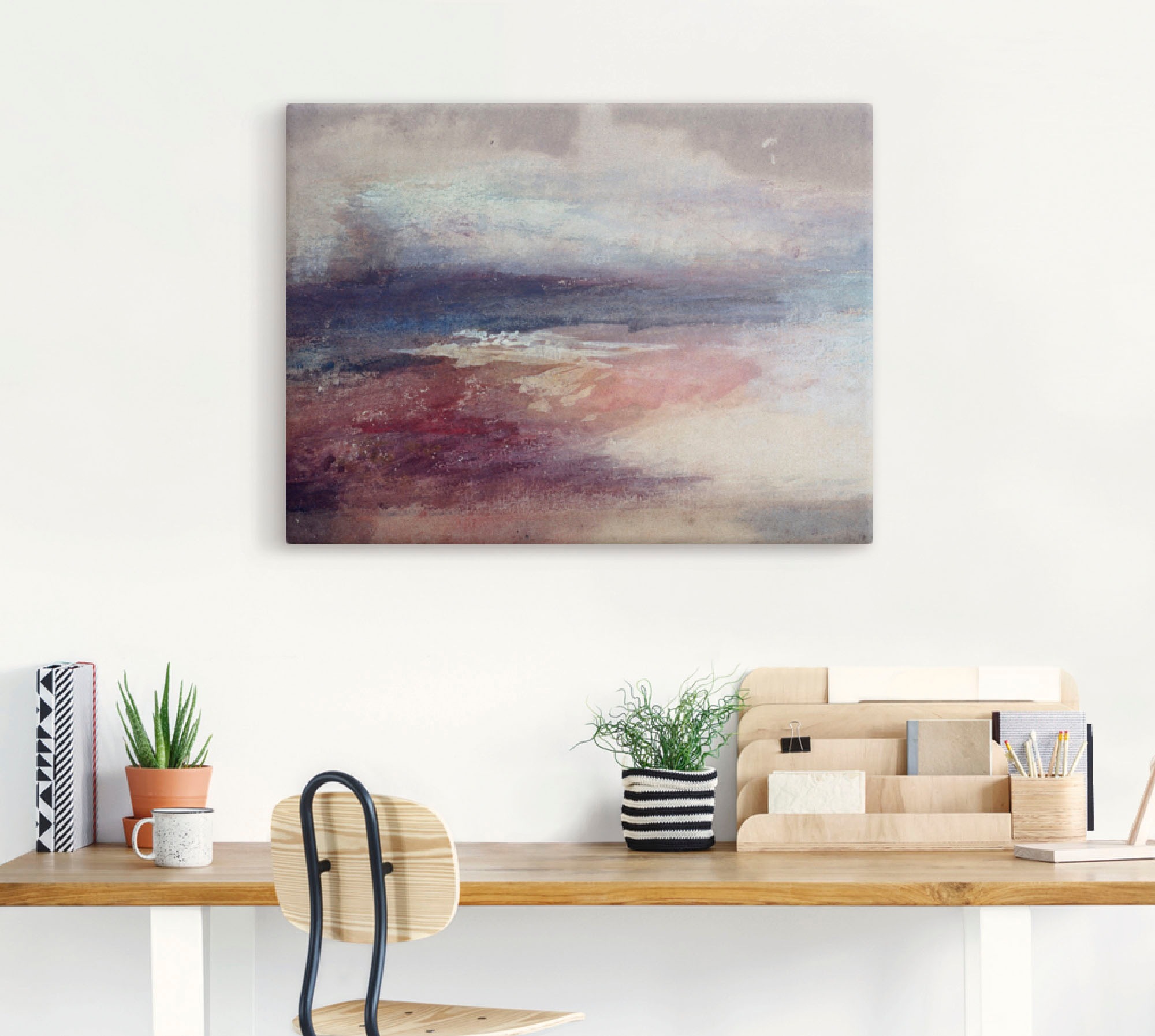 Artland Wandbild »Küstenlandschaft Sonnenunterg«, Küste, (1 St.), als Leinwandbild, Poster in verschied. Größen