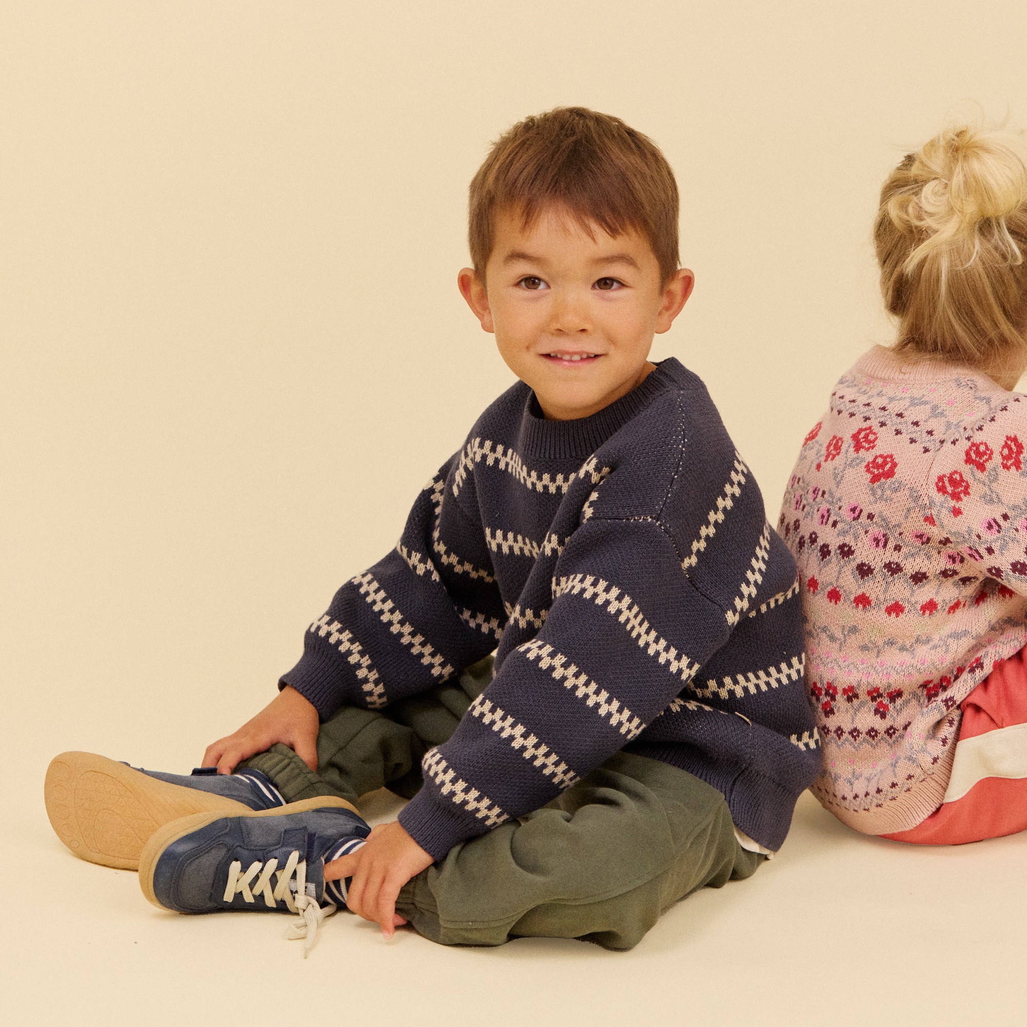 WHEAT Strickpullover »Jacquard Pullover Harlow« Baumwolle