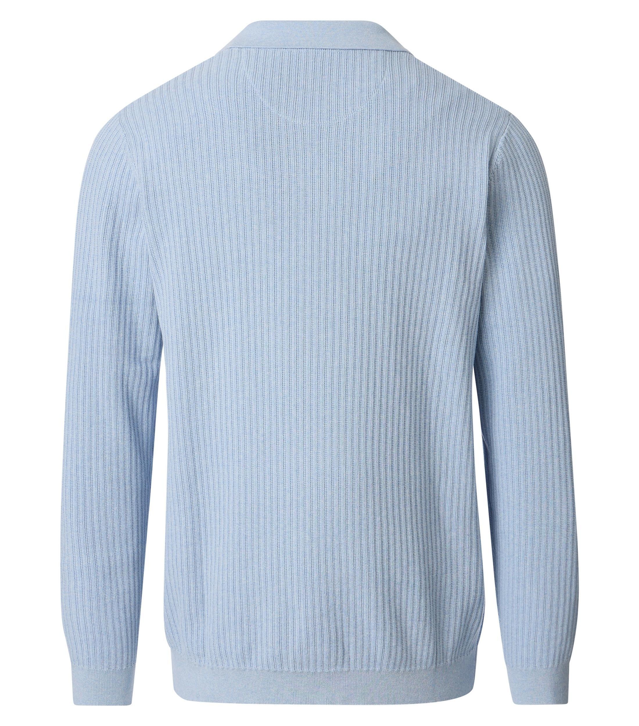 VENTI Polokragenpullover »VENTI Polo-Shirt langarm gemustert«