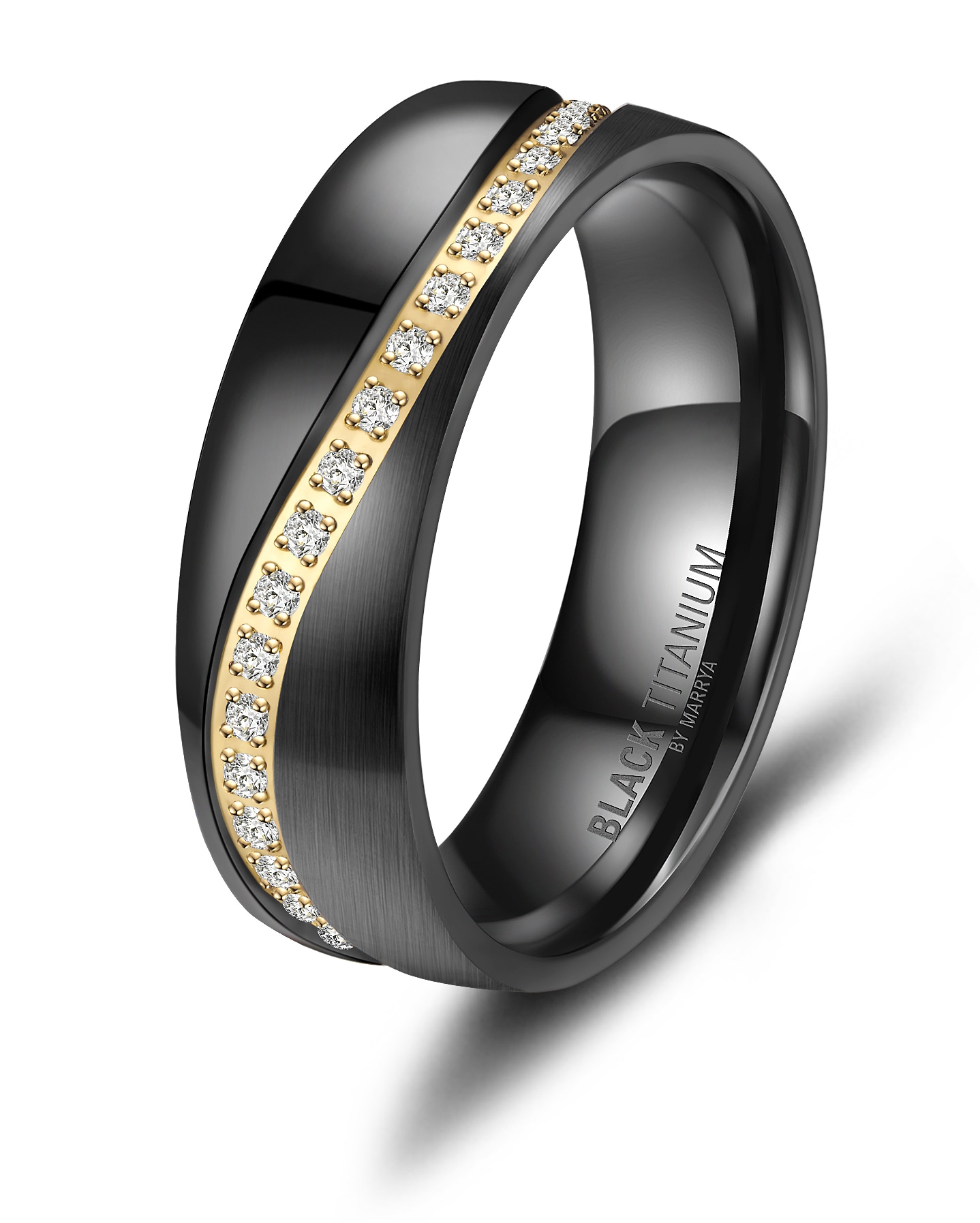 Marrya Verlobungsring »BLACK TITANIUM by MARRYA«
