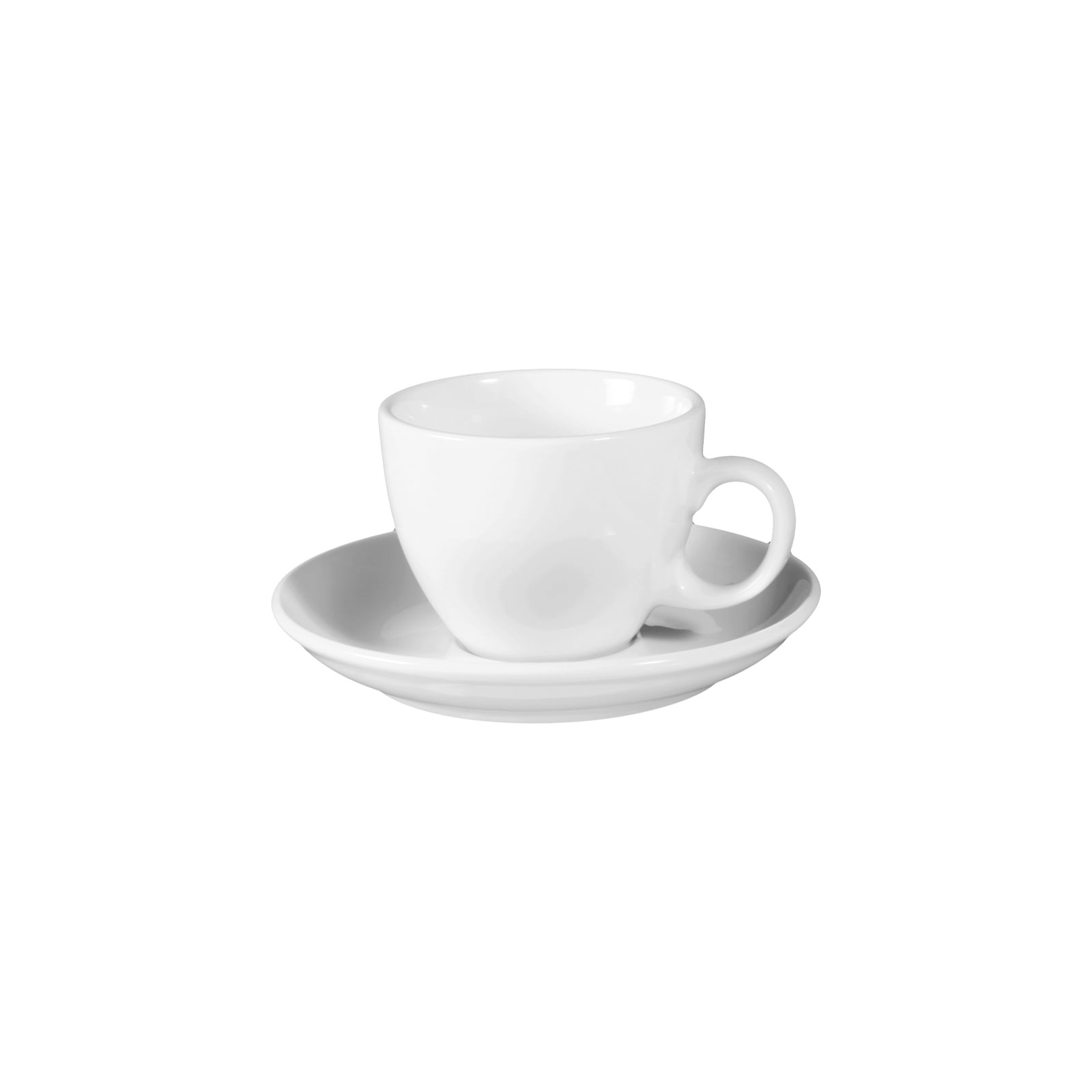 Seltmann Weiden Tasse "Cappuccinotasse mit Untertasse VIP. 220 ml weiß" Spülmaschinenfest, Mikrowellensicher, Ofenfest
