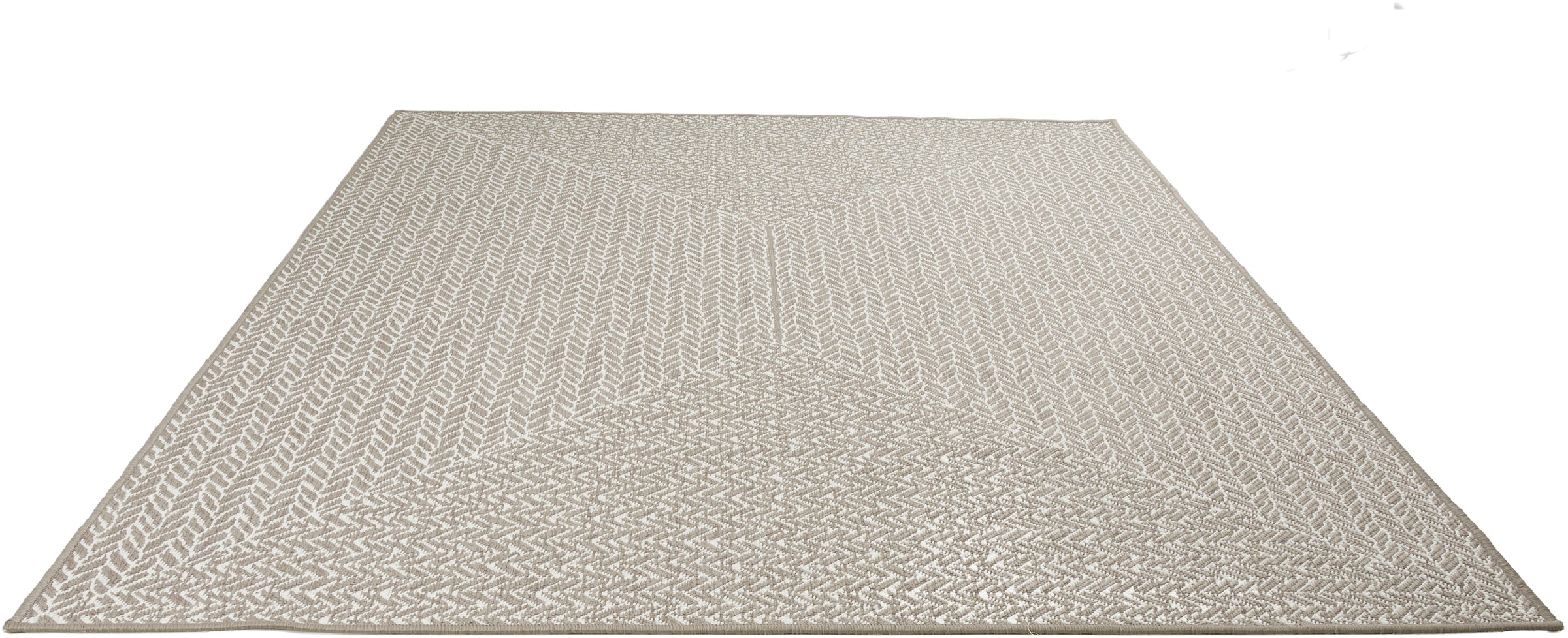 OTTO home Teppich »Matts Wende-Teppich in Strick-Optik auch für Balkon und Terrasse«, rechteckig, 5 mm Höhe, In- und Outdoor geeignet, Wetterfest & UV-beständig