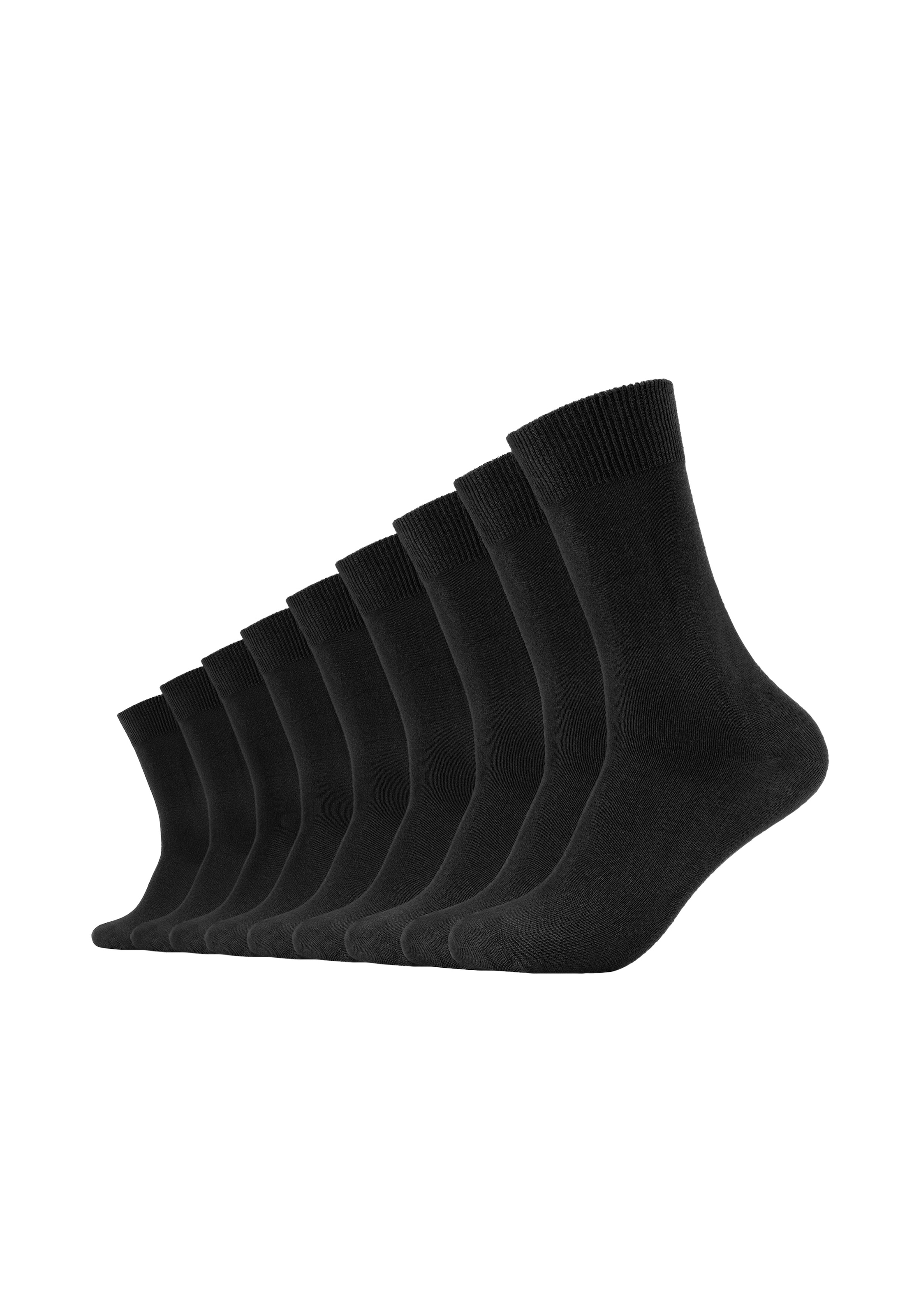 Camano Socken »comfort« 9 Paar,  mit verstärktem Fersen- und Zehenbereich