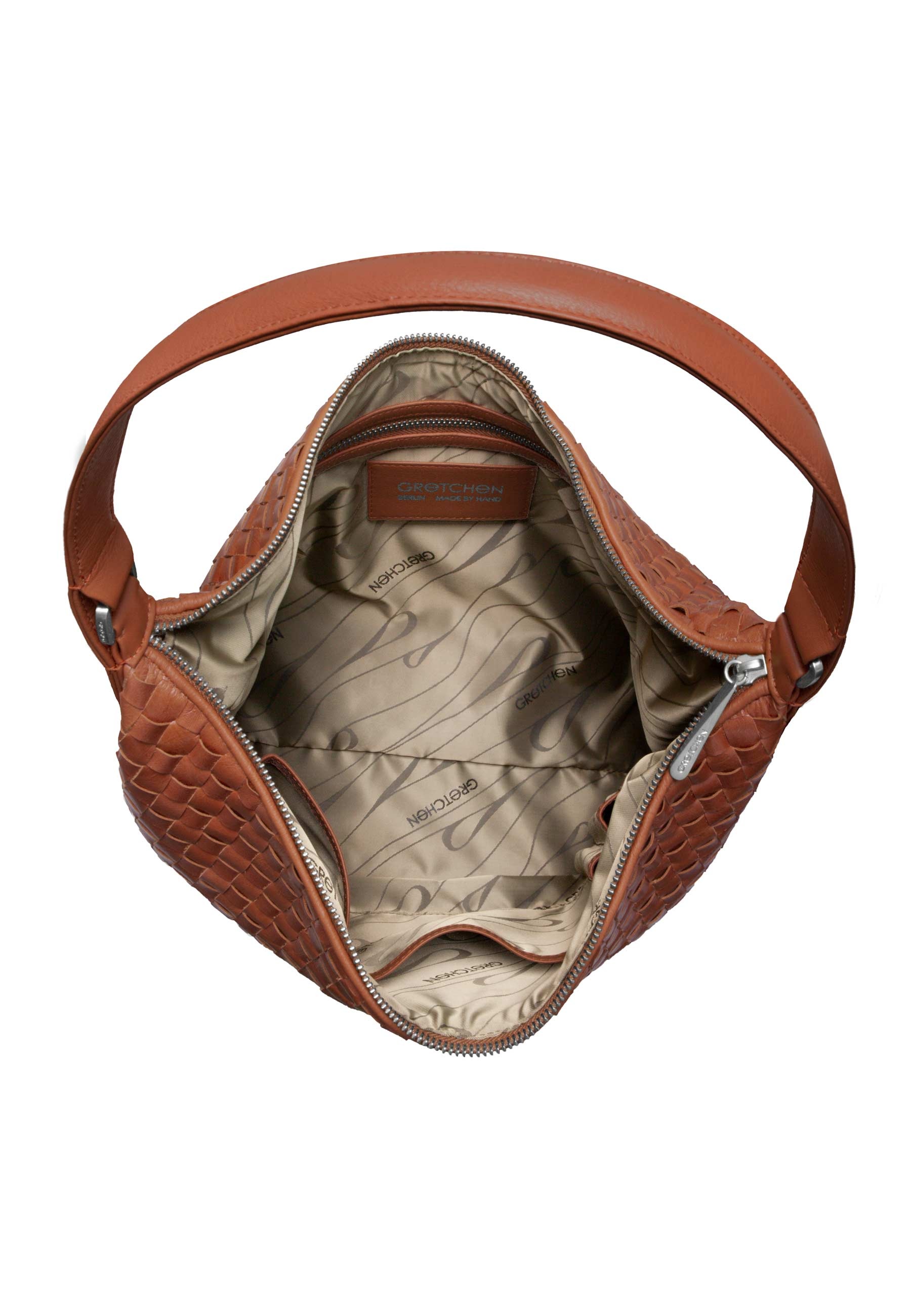 GRETCHEN Schultertasche »Chess Hobo Two«, aus geflochtenem Leder