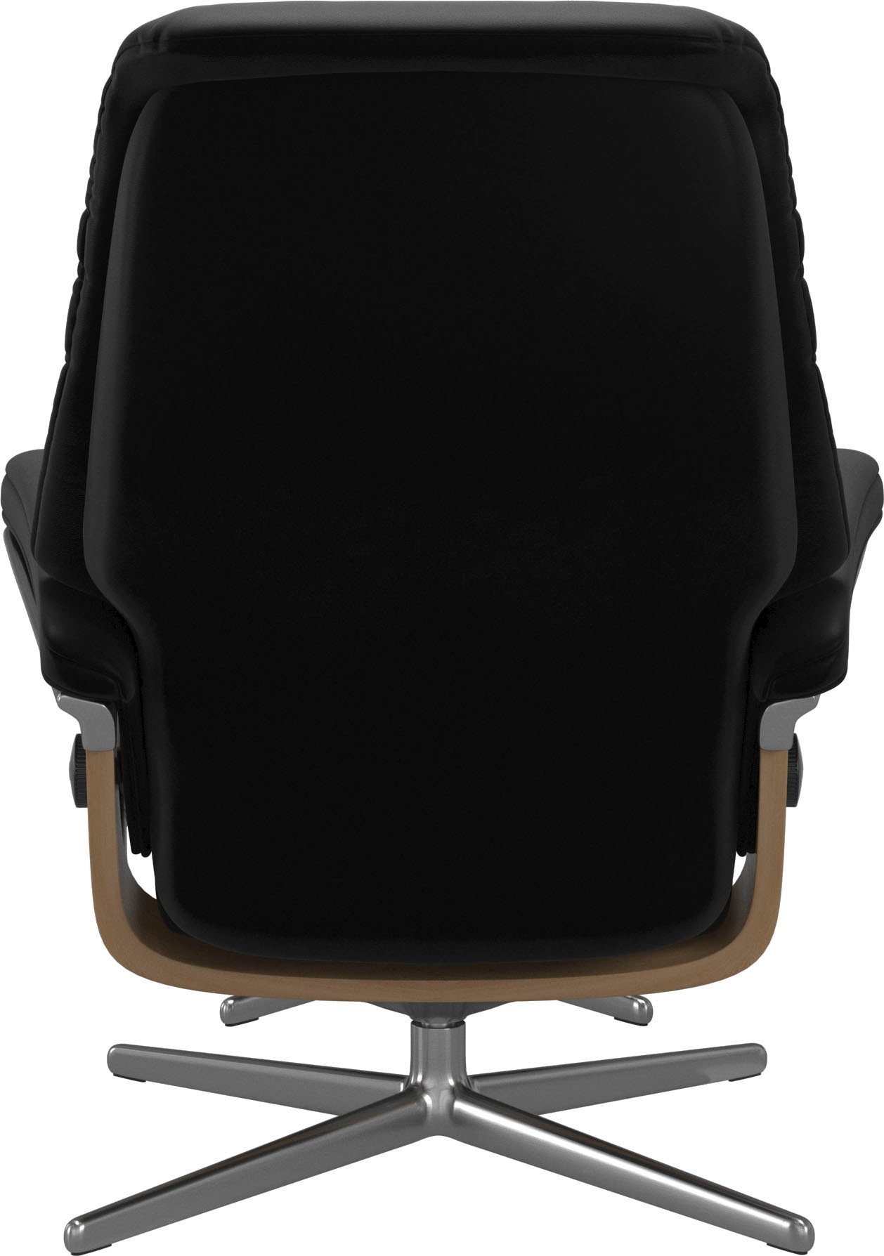 Stressless® Relaxsessel »Sunrise«, (Set, Relaxsessel mit Hocker), mit Hocker, mit Cross Base, Größe S, M & L, Holzakzent Eiche