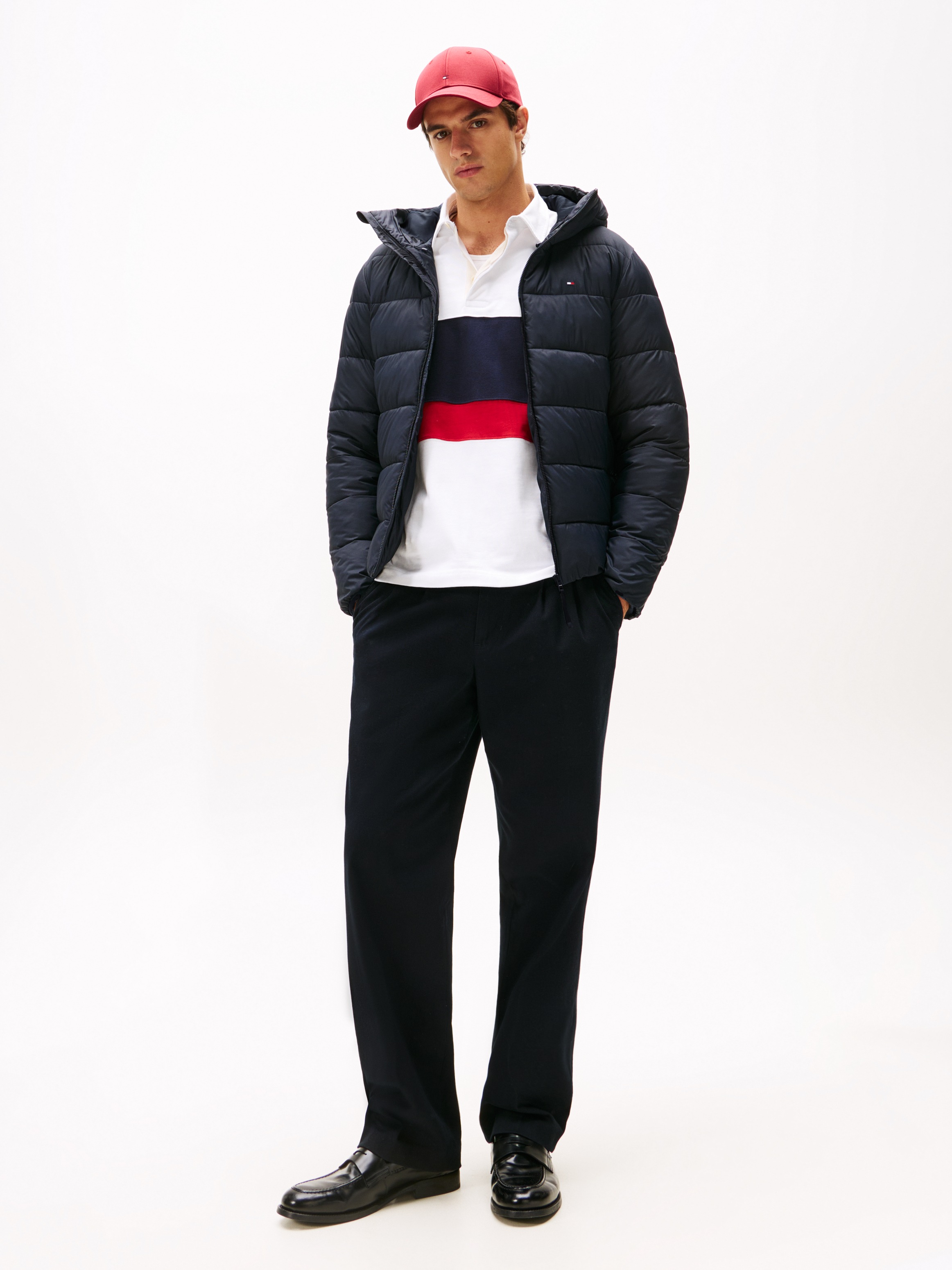 Thumbnail - Tommy Hilfiger Steppjacke "MID WEIGHT HOODED JACKET" mit Kapuze Winterjacke, Übergangsjacke