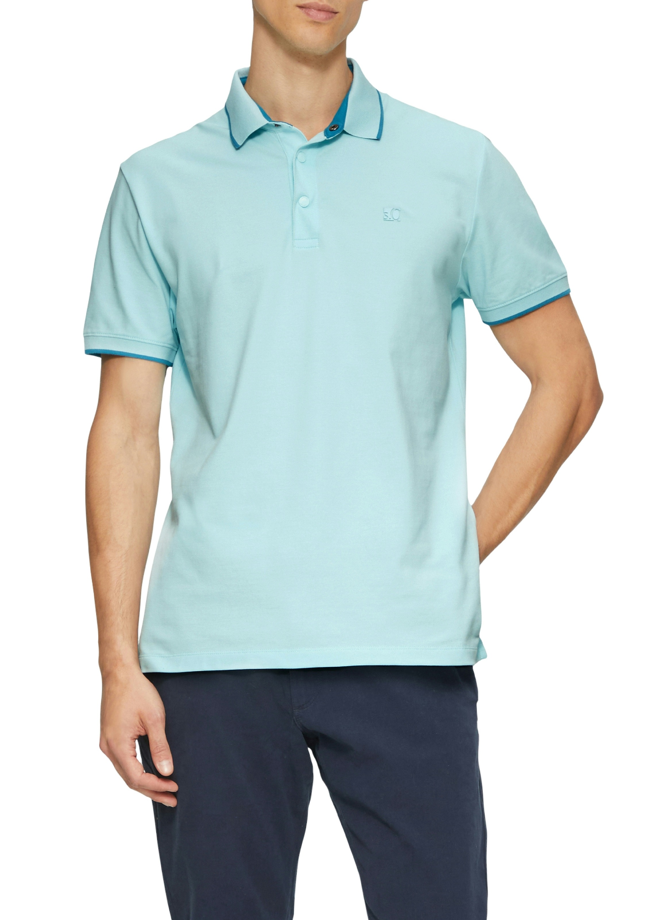 s.Oliver Poloshirt mit Kontrast-Details