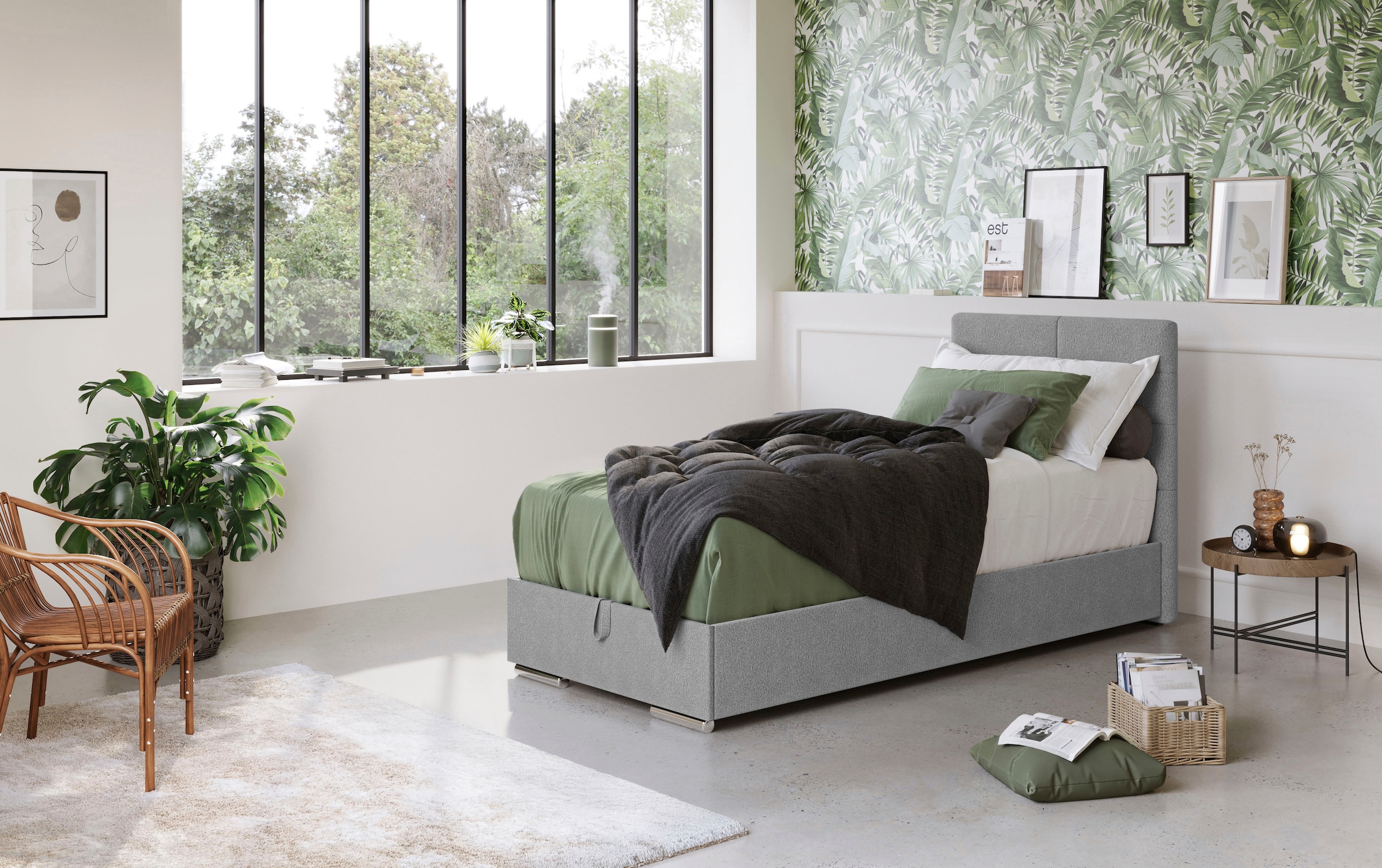 COTTA Boxbett "Tom mit Bettkasten, Topper und Zierkissen" Bestseller, Unser Dauertiefpreis