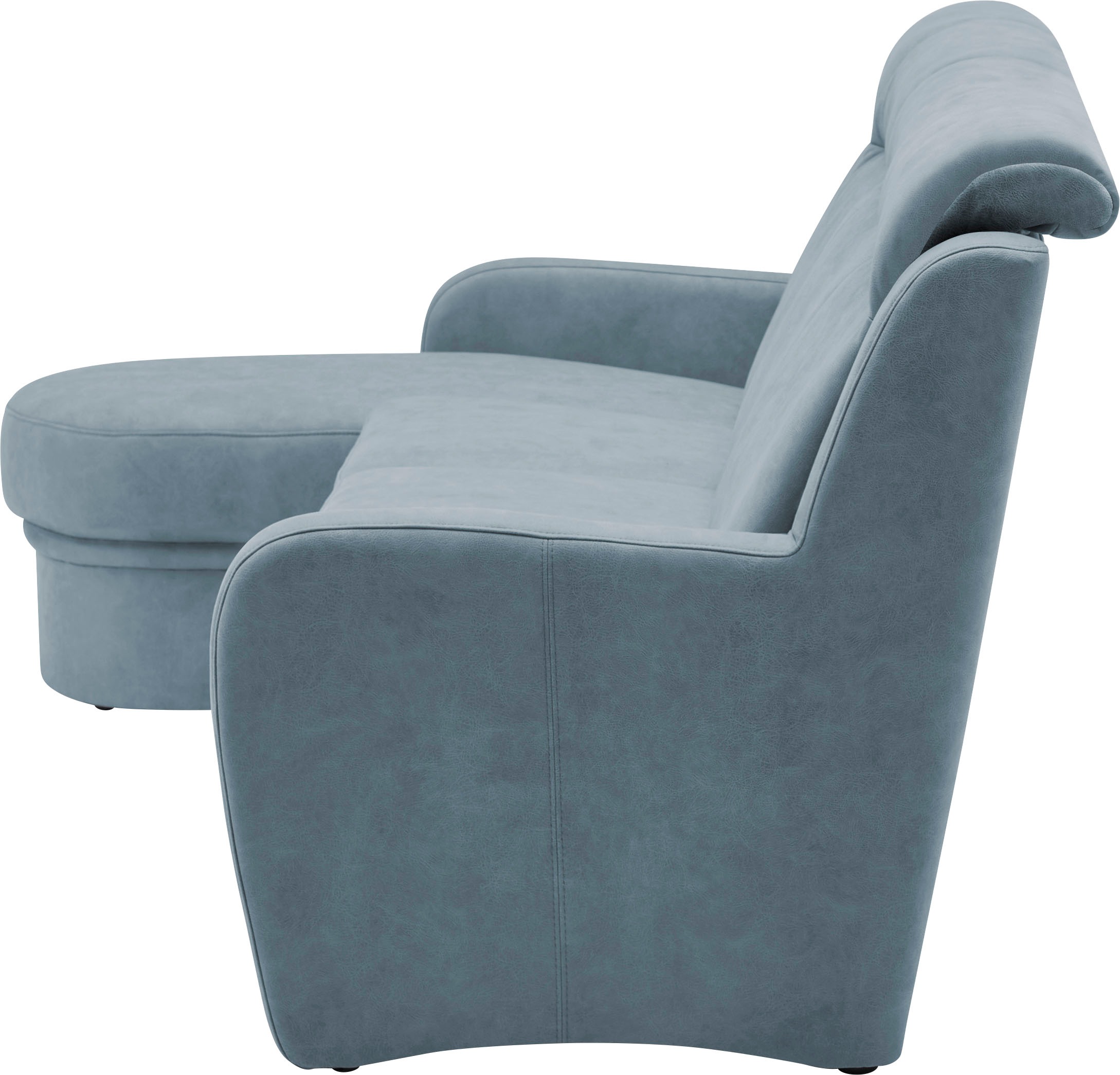 VILLA BECK Ecksofa »Varese L-Form«, (2 St.), Kopfteilverstellung, wahlweise mit Sitzvorzug, in Sitzhöhe 49 cm