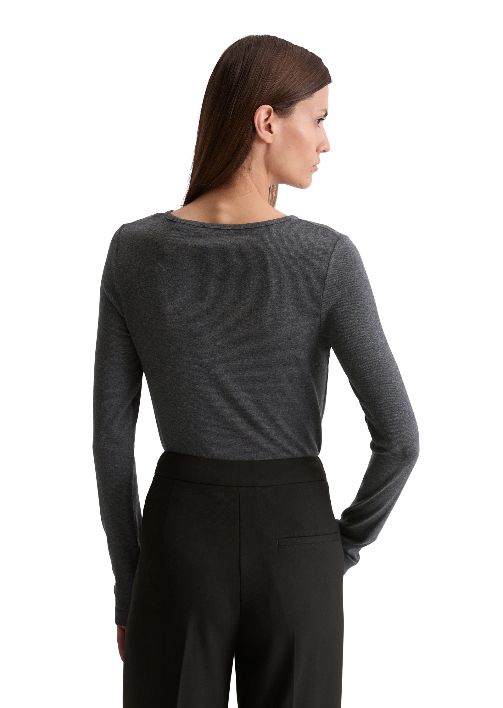 Thumbnail - Marc OPolo Langarmshirt "aus TENCEL™ Modal-Baumwolle-Mix"