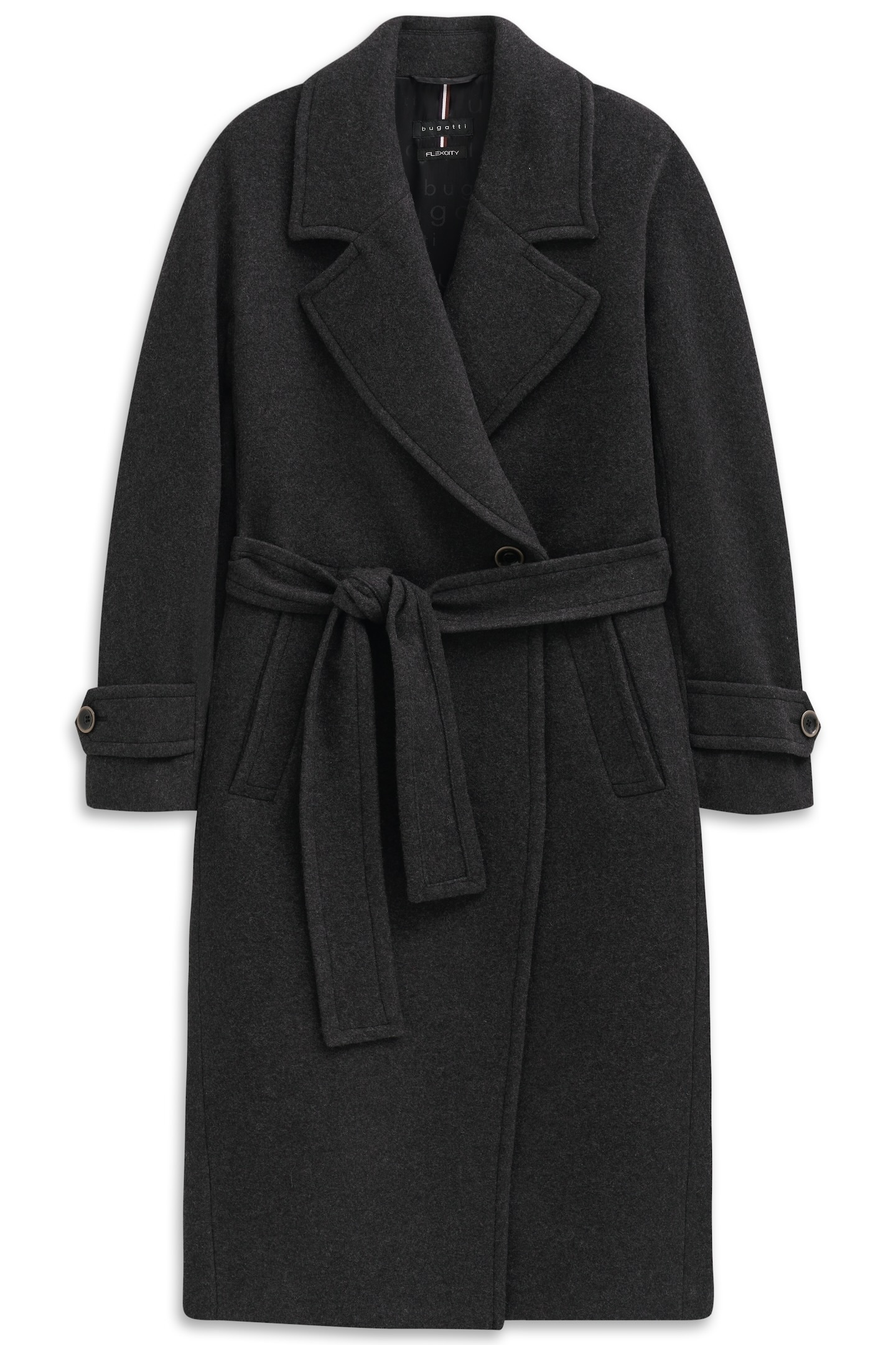 bugatti Trenchcoat »Loose Fit«, Oversized, Flexcity Stretch mit Bindegurt