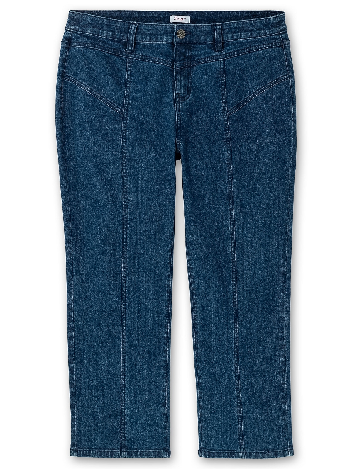 sehr BAUR kräftige Jeans bestellen Gerade Sheego »Große Oberschenkel | für PIA Größen«,