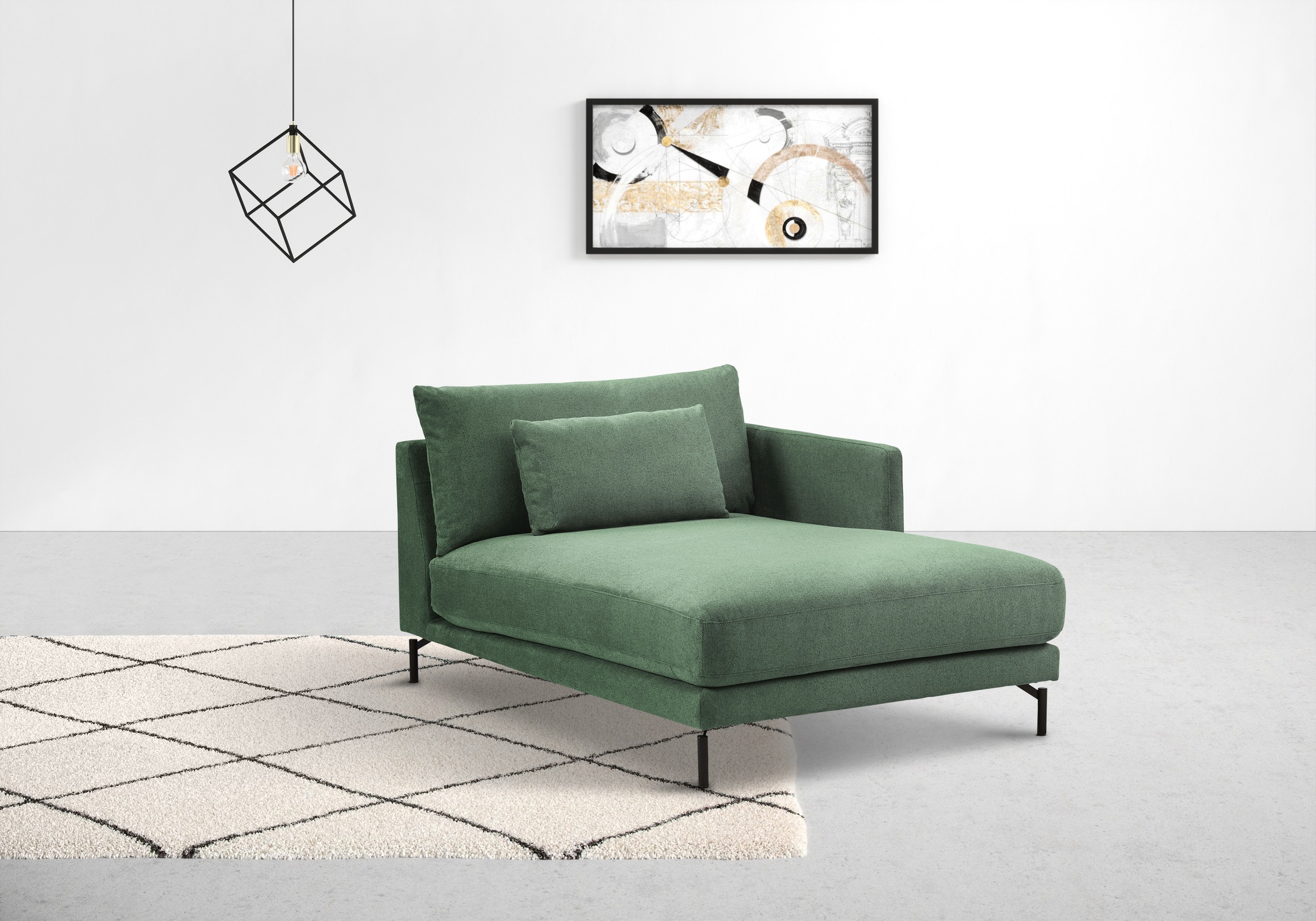 INOSIGN Chaiselongue »Tarek 157/110 cm, Sofa«, mit losen Rückenkissen