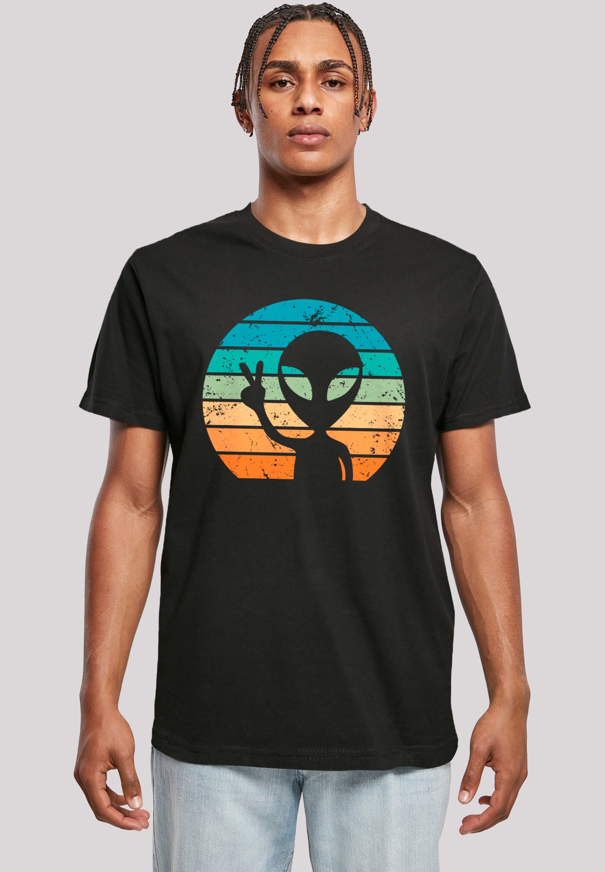 F4NT4STIC T-Shirt "Alien Piece Sonnenuntergang", Premium Qualität günstig online kaufen