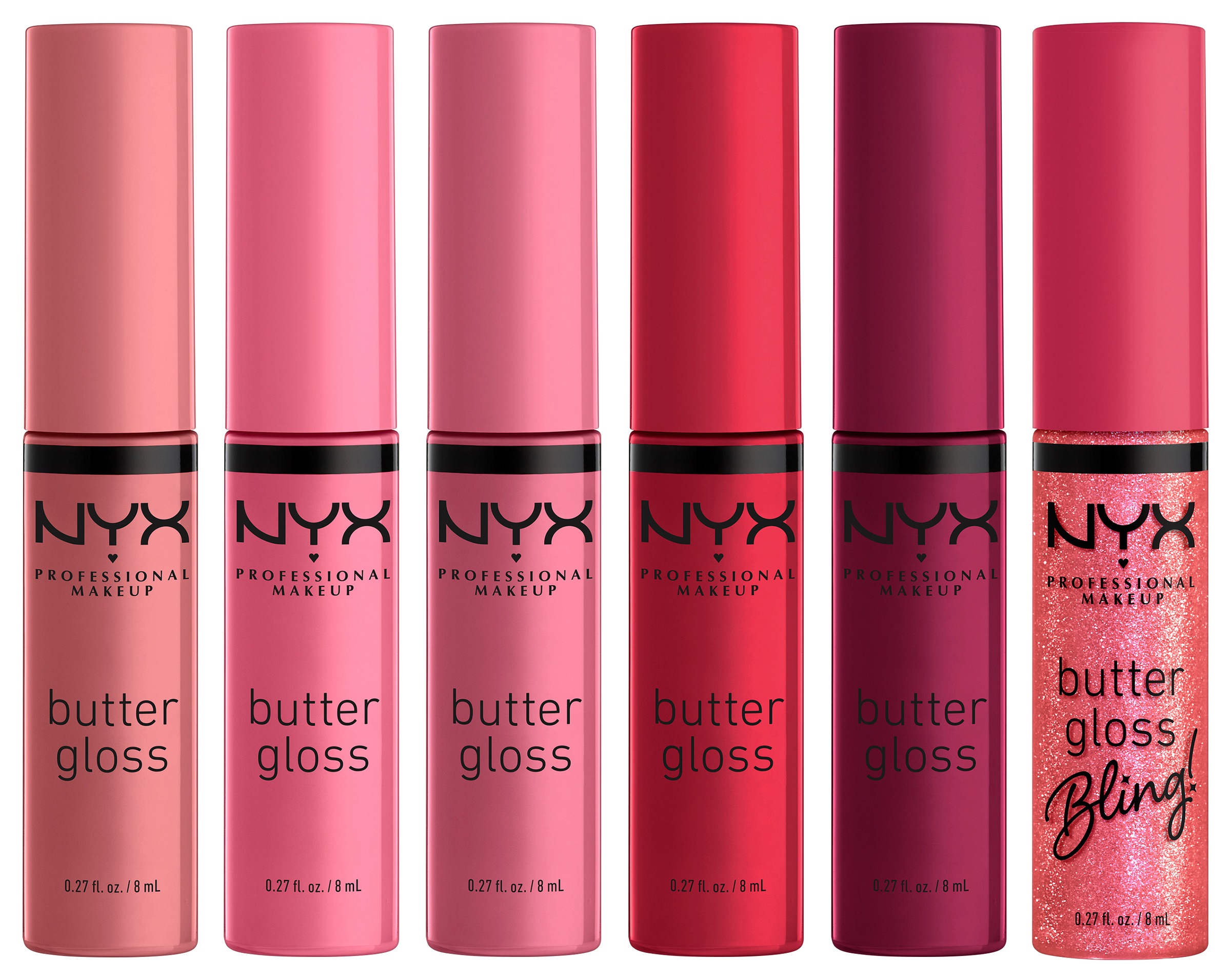 NYX Lipgloss-Set »Little Nero's Pizza«, (Spar-Set, 6 tlg.), Butterweiche Textur für geschmeidige, glänzende Lippen