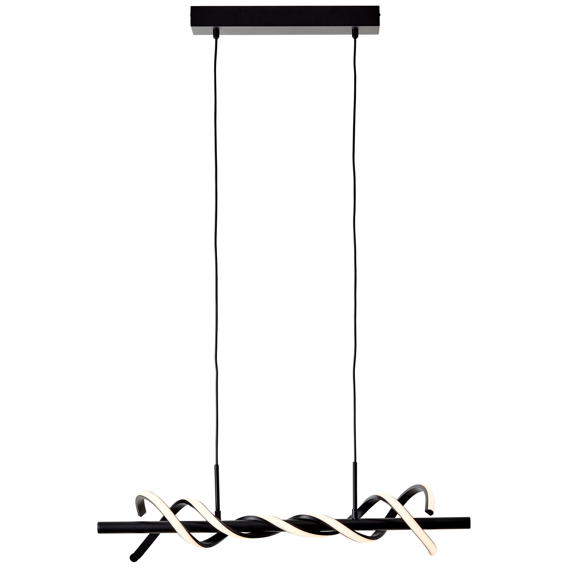 Brilliant LED Pendelleuchte Metall/Kunststoff, »Amalie«, kürzbar, 2100lm, Breite cm, 76 schwarz Höhe | 150 cm, BAUR