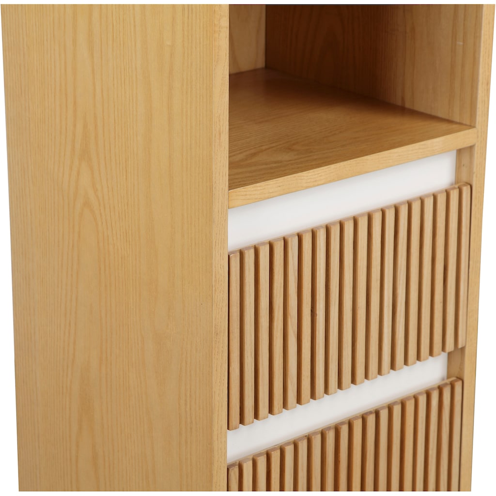 andas Hochschrank »Falun«, Badmöbel, Badezimmerschrank mit Rille, Breite 35 cm