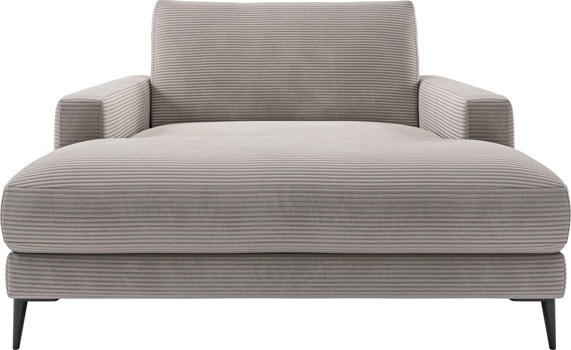 Chaiselongue HOME AFFAIRE, B:132cm H:84cm T:170cm, grau, 88% Polyester, 12% Polyacryl, Sofas, "Downtown Loungemöbel zum Relaxen, B/T/H: 132/170/84