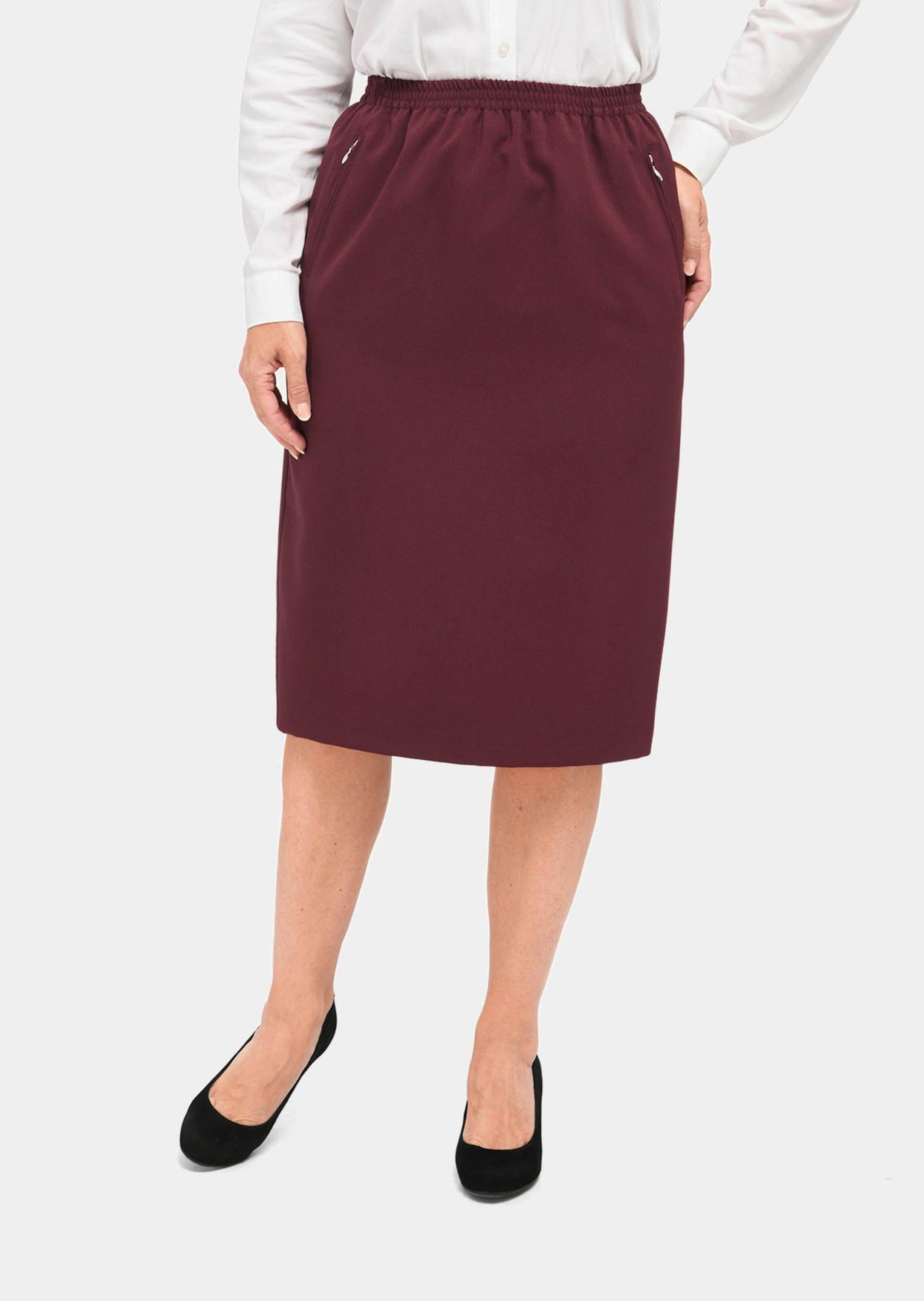 GOLDNER Midirock "Kurzgröße Knitterfreier Reiseschlupfrock" Ohne günstig online kaufen