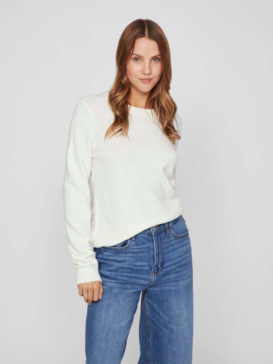 Vila Rundhalspullover »VIRIL O-NECK L/S KNIT TOP - NOOS«