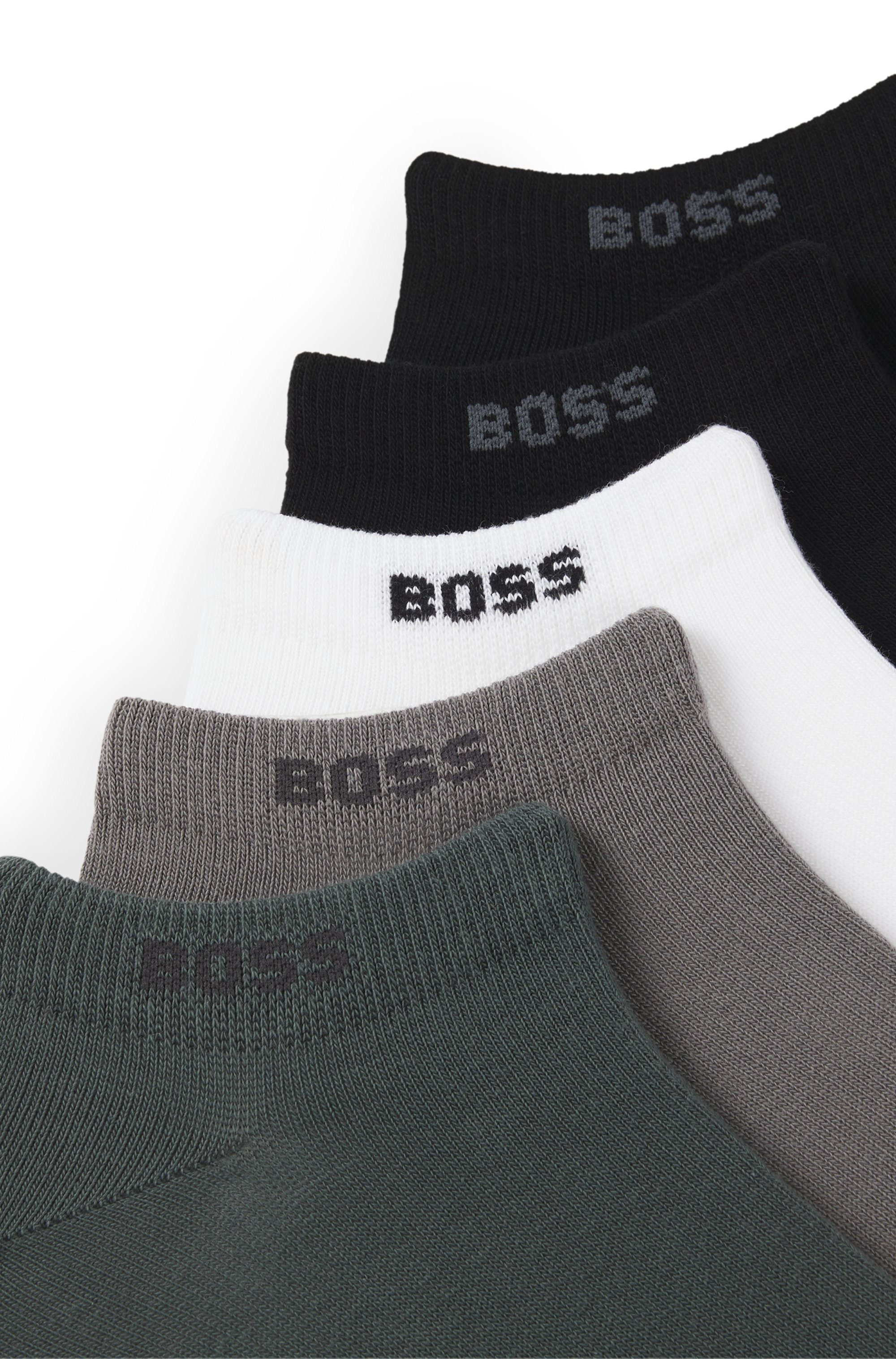 BOSS Sneakersocken »5P AS Uni CC«, (Packung, 5 Paar), mit BOSS Label