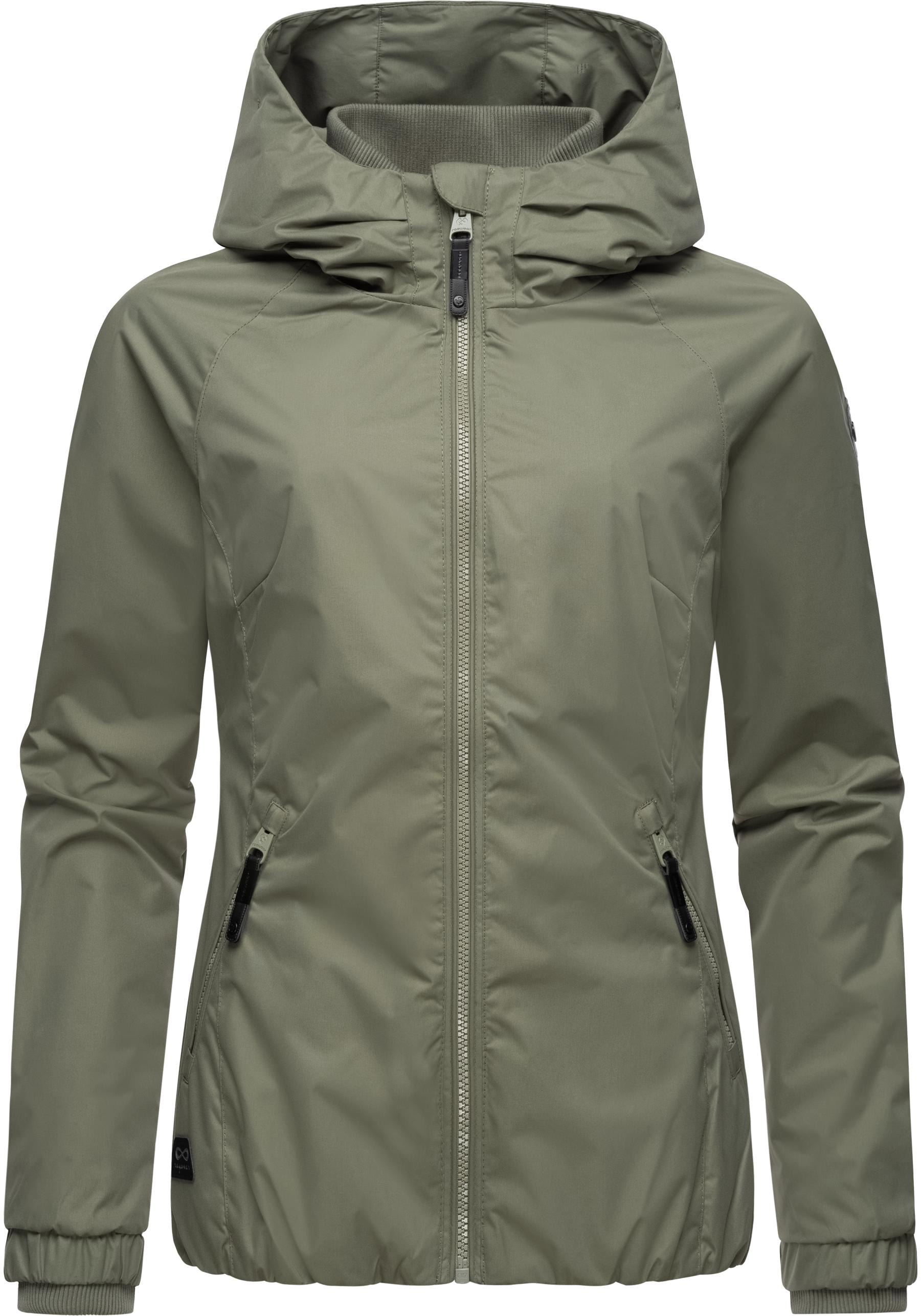 Ragwear Outdoorjacke »Dizzie«, mit Kapuze, Wasserdichte Übergangsjacke mit großer Kapuze