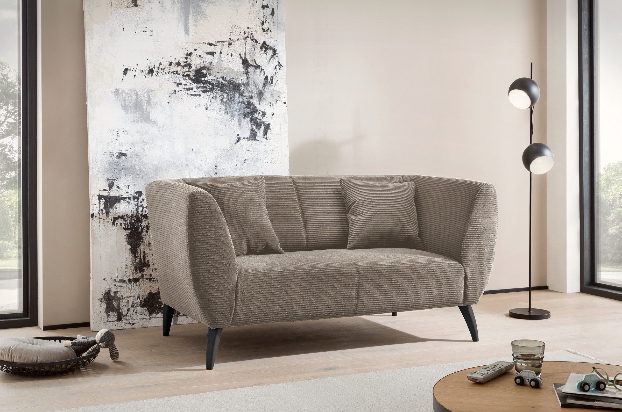 INOSIGN Polstergarnitur »Colori«, (Set, 2 tlg., 3-Sitzer und 2-Sitzer), auch als Loveseat erhältlich