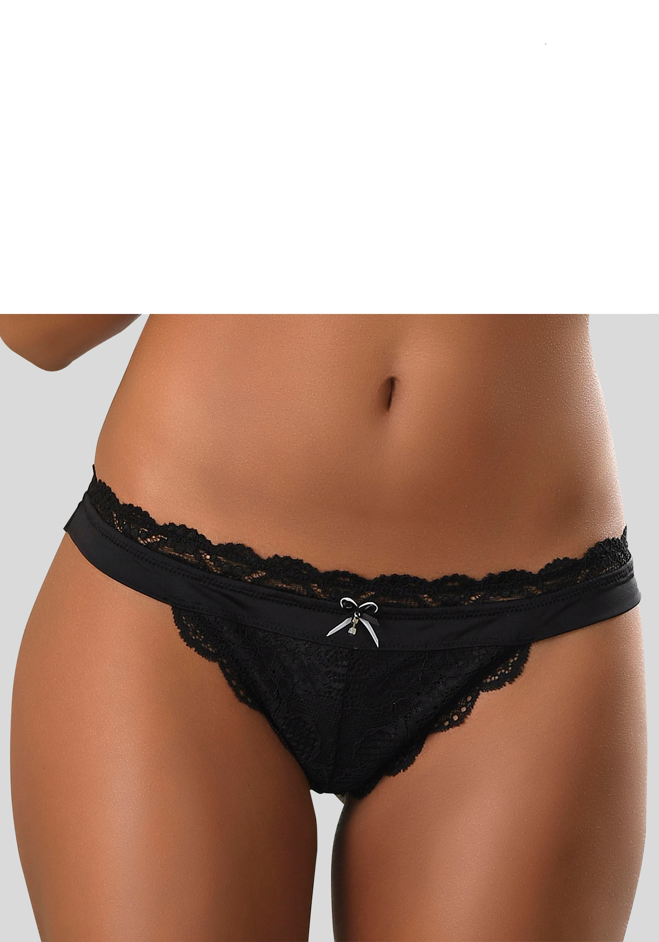 String »Premium Dessous«, aus zarter Spitze mit feiner Zierschleife und Accessoire