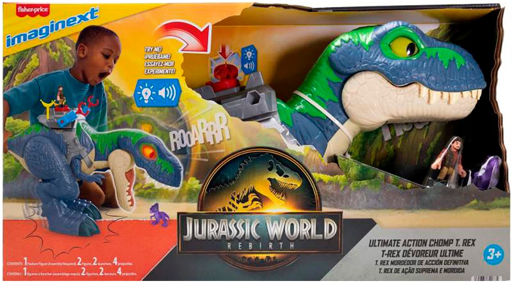 Mattel® Spielfigur »Imaginext Jurassic World Ultimativer Brüll und Beiß T-Rex«