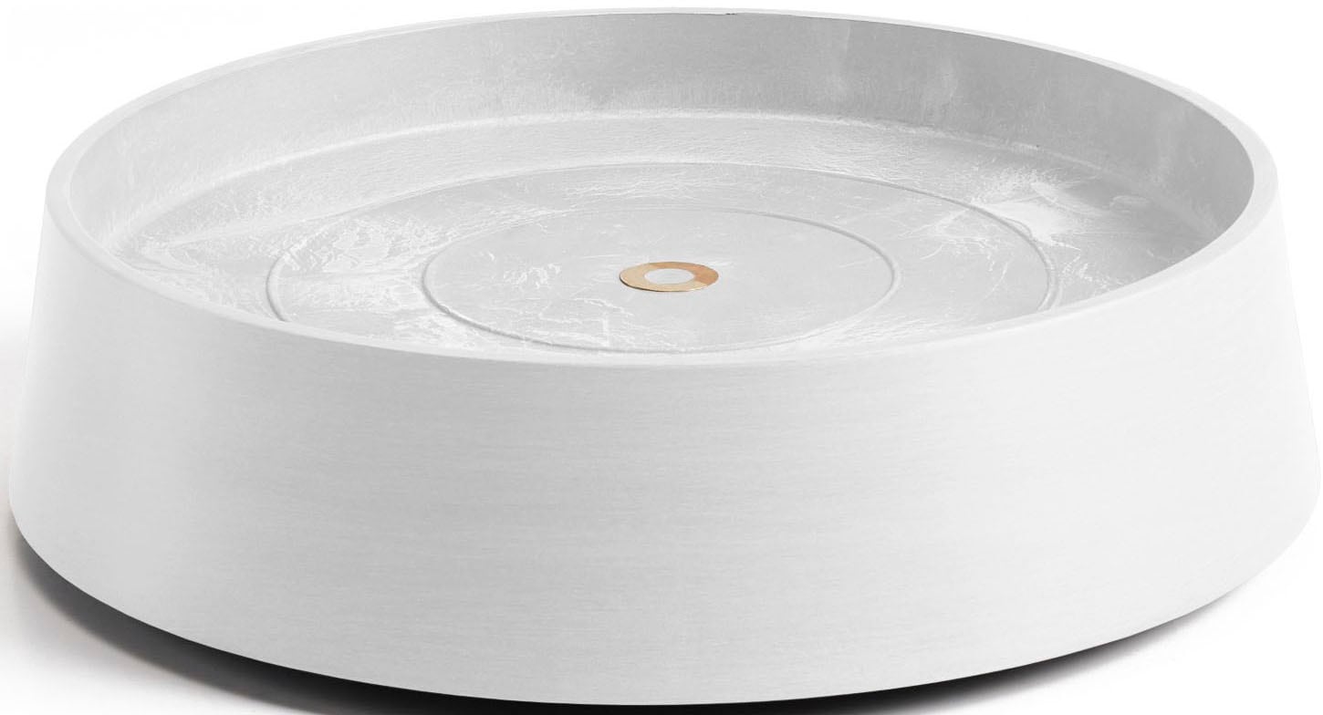 ECOPOTS Topfuntersetzer »mit Rollen Oslo 35 Weiß« für innen und außen: frostsicher, bruchsicher und lichtbeständig