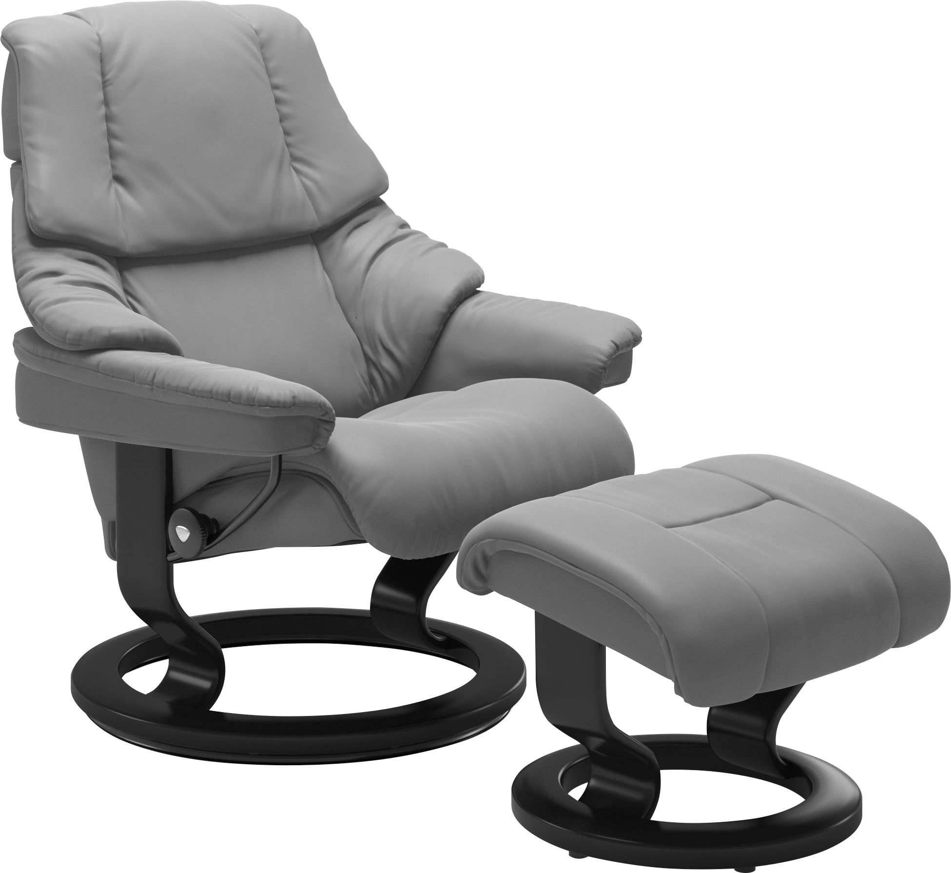 Stressless® Relaxsessel-Set »Reno«, mit Hocker, mit Classic Base, Größe S, M & L, Gestell Schwarz