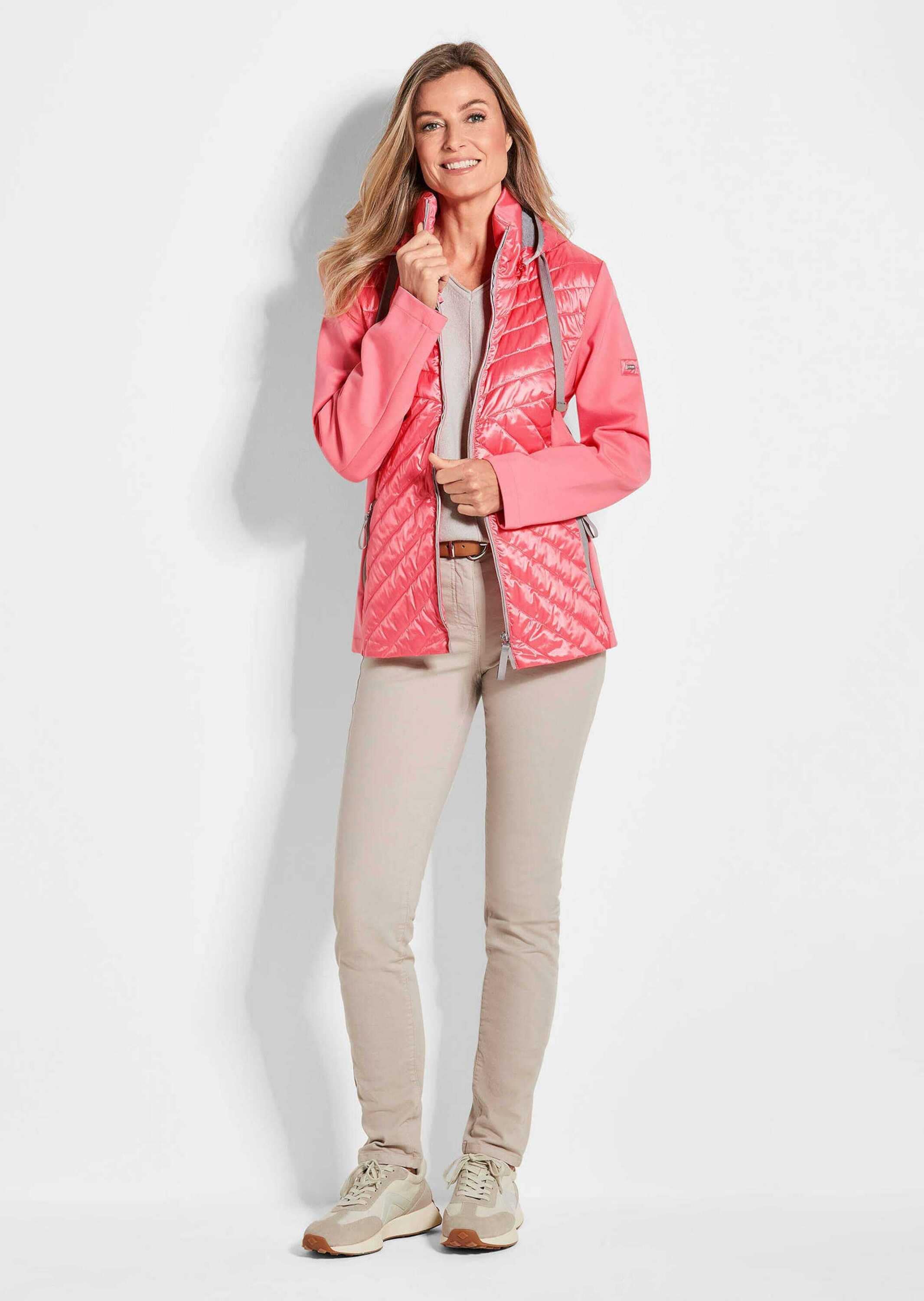 GOLDNER Kurzjacke »Kurzgröße Steppjacke mit abnehmbarer Kapuze«