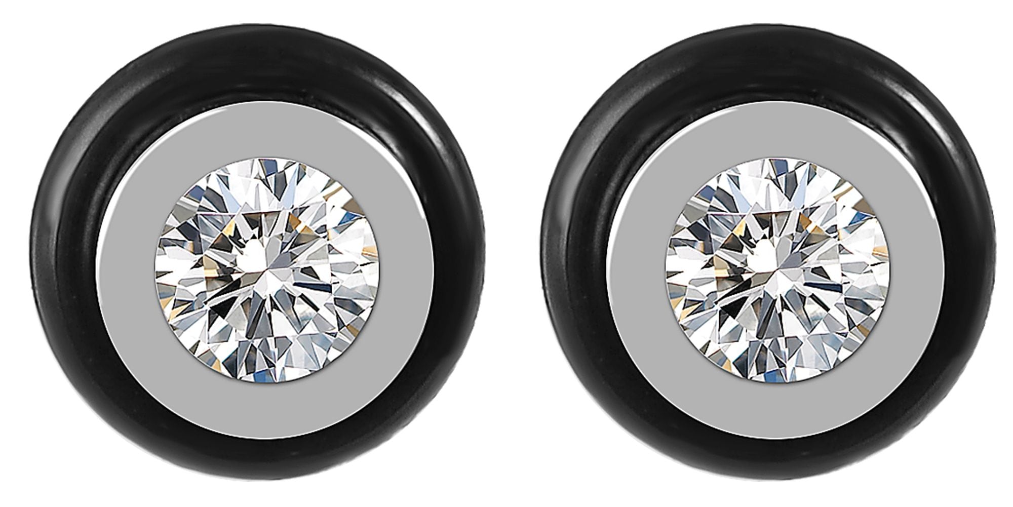 Adelia´s Paar Ohrhänger »Ohrringe – Ohrstecker aus Edelstahl mit Zirkonia« Ideal als Geschenk – dezent und elegant