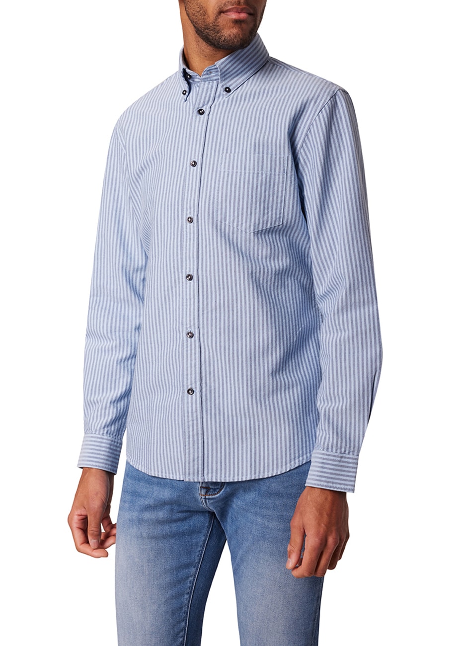 Pierre Cardin Streifenhemd, mit Button-Down-Kragen - Modern Fit