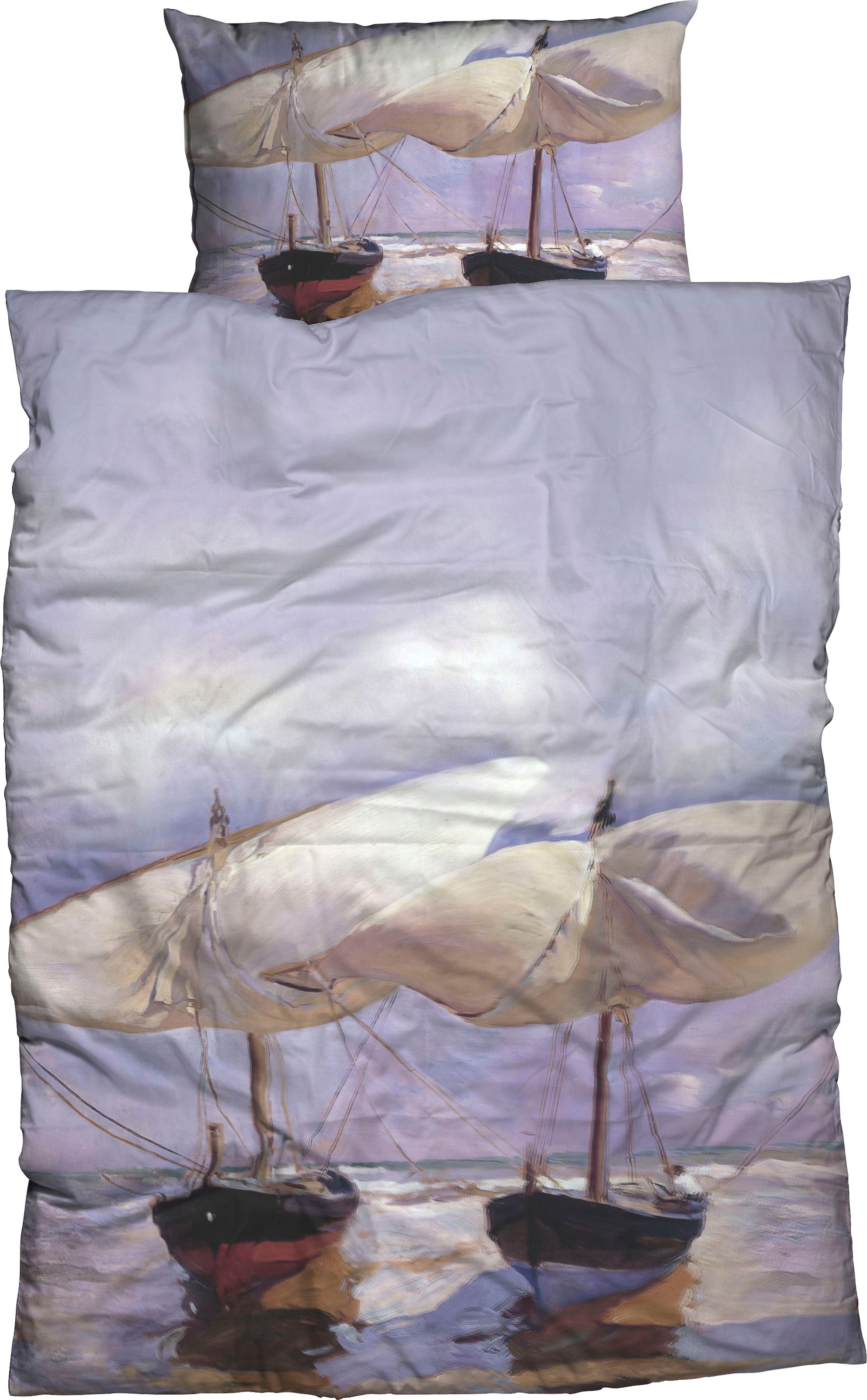 Goebel Bettwäsche "Sorolla Beach Boats" 2 Stk. Design eines des bedeutendst günstig online kaufen