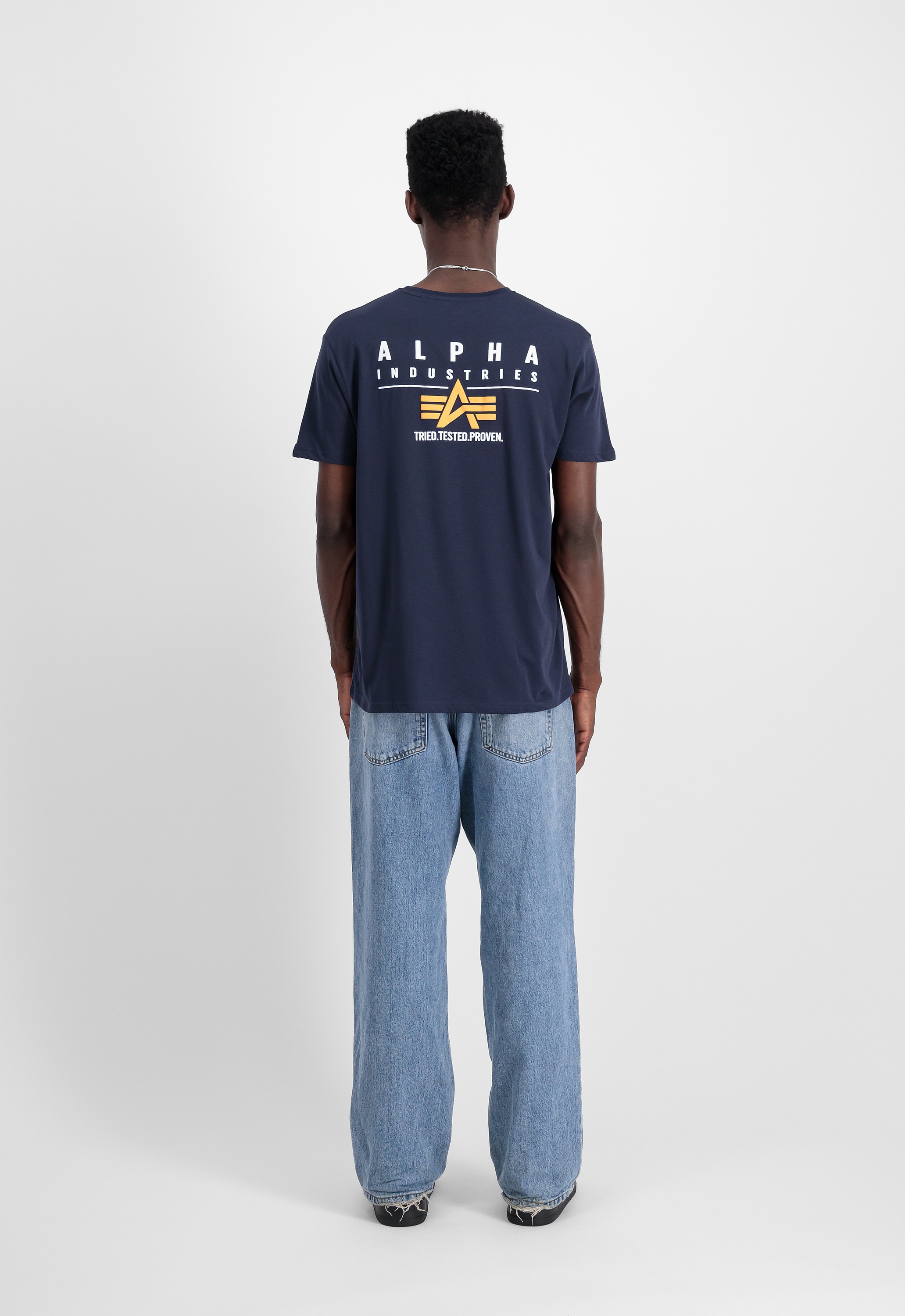 Alpha Industries T-Shirt »Puff Print Logo Backprint T-Shirt T-Shirt«