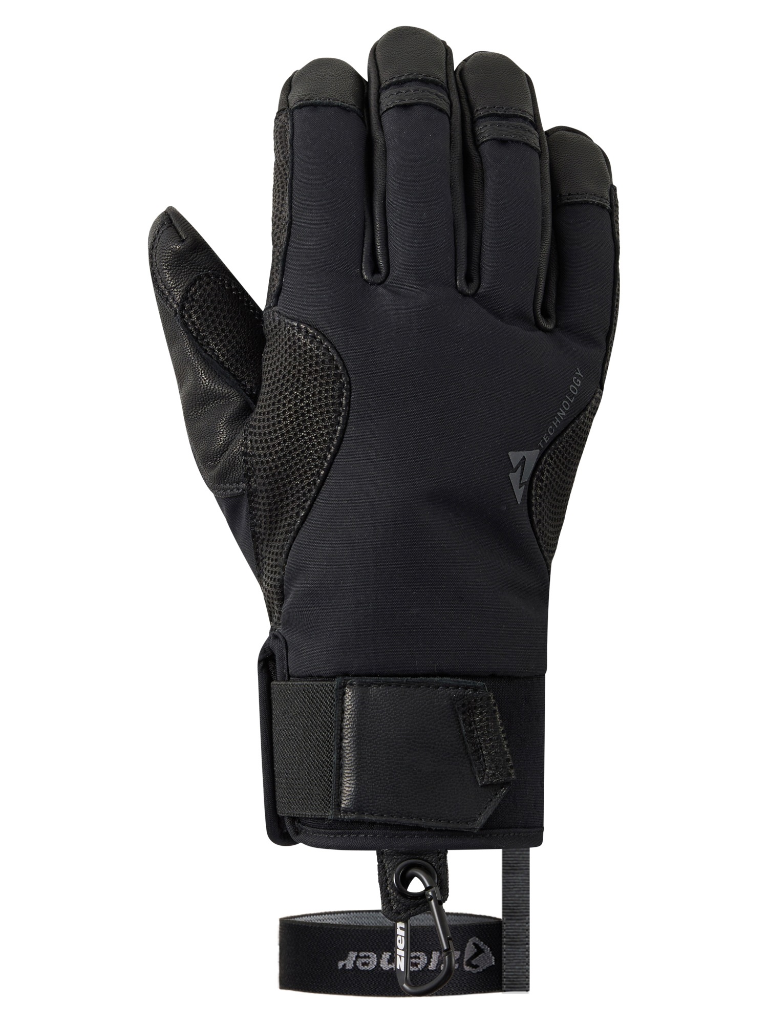 Ziener Skihandschuhe »LATEMARSPITZE-Z AQUASHIELD®« wasserdicht, winddicht, Wollwattierung, taktile Lederinnenhand