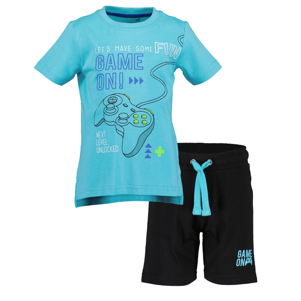 Blue Seven Kurzarmshirt »kl Kn 2er Set: T-Shirt+Shorts«, (Set, 2 tlg.)