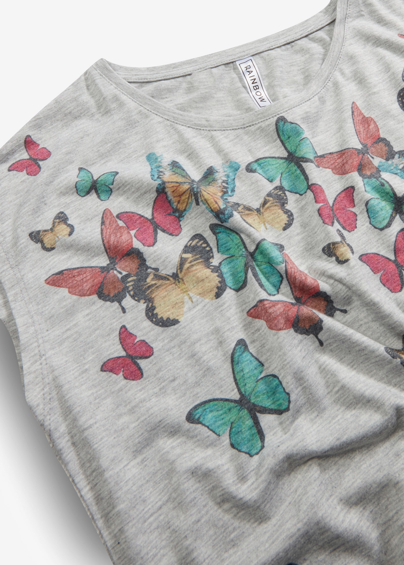bonprix T-Shirt Shirt mit Schmetterlingen
