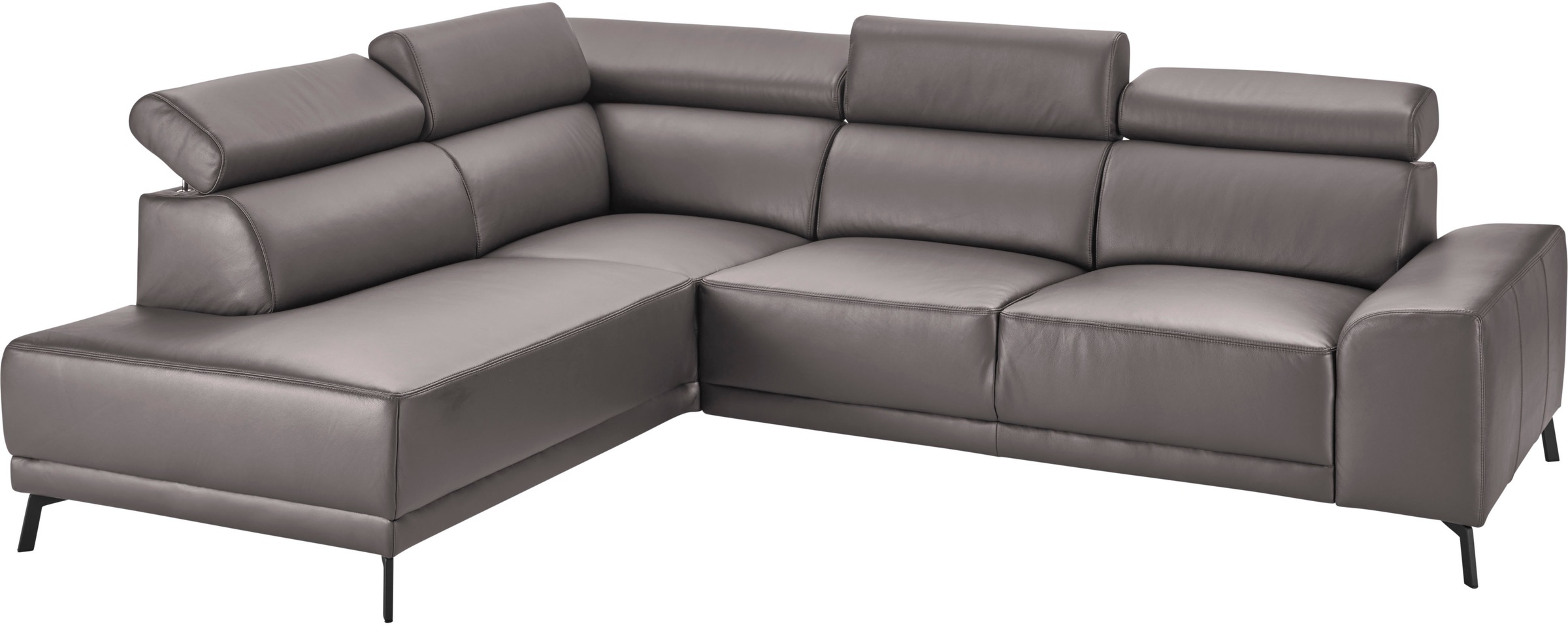 3C Candy Ecksofa »Greve modern und bequem, inkl. manueller Kopfteilverstellung, L-Form«, wahlweise mit motorischem Sitzvorzug