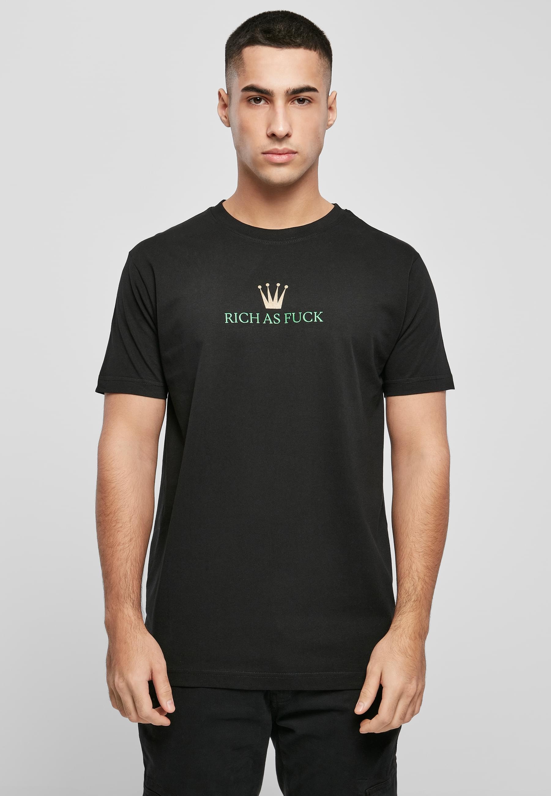MisterTee T-Shirt »MisterTee Herren Rich As Fuck Tee«, (1 tlg.)