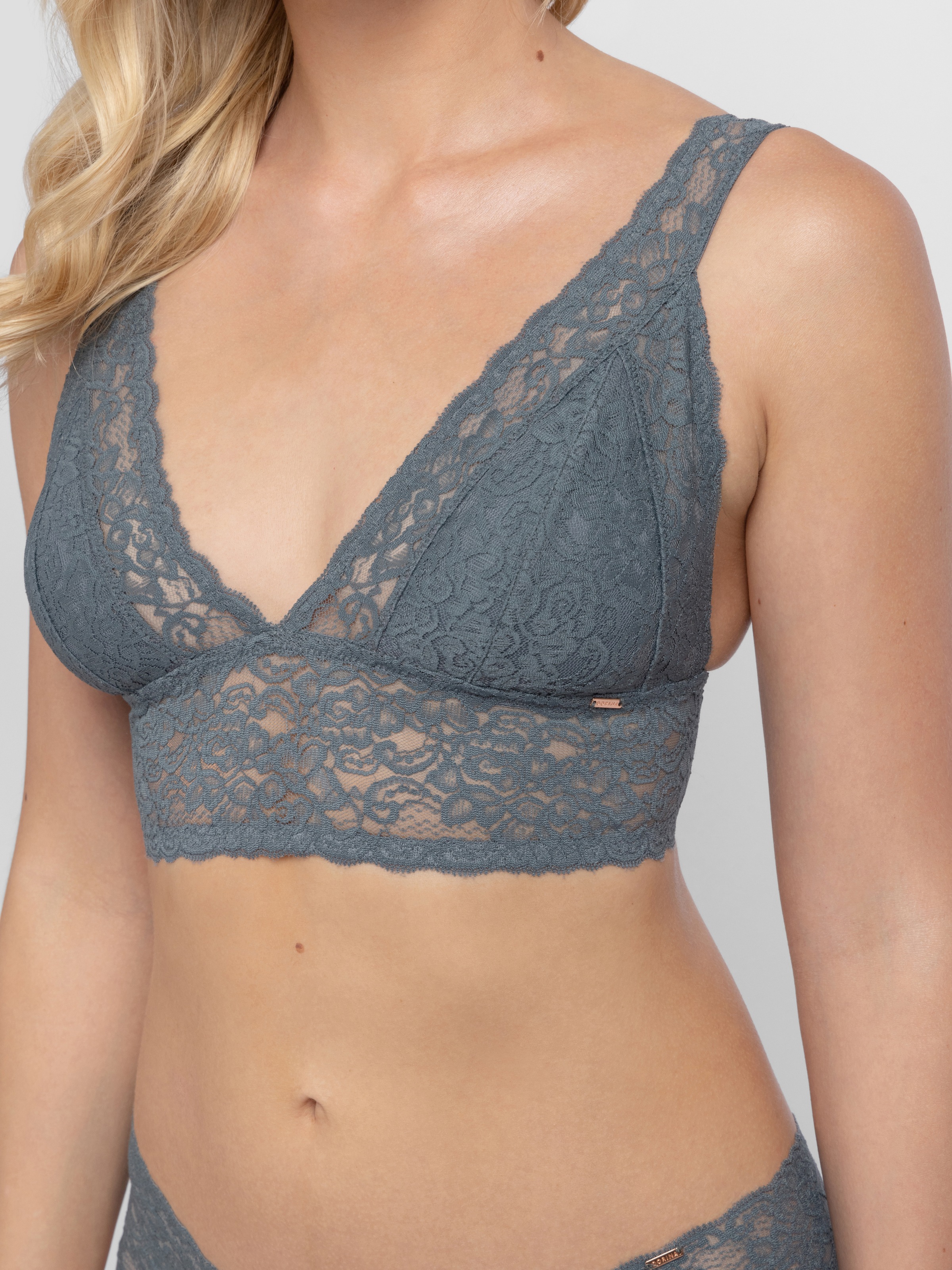 Dorina Bralette »LANA-2PP«, ohne Bügel, florale Spitze, breites Unterbrustband