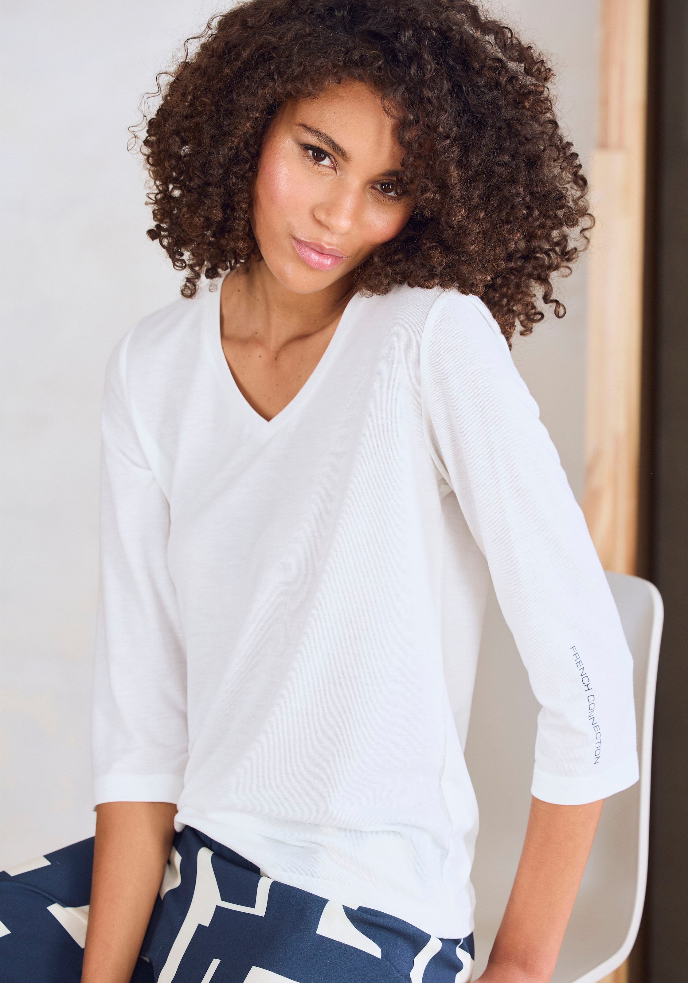 French Connection 3/4-Arm-Shirt 1-teilig, Kuschelweiche Viskosemischqualitä günstig online kaufen