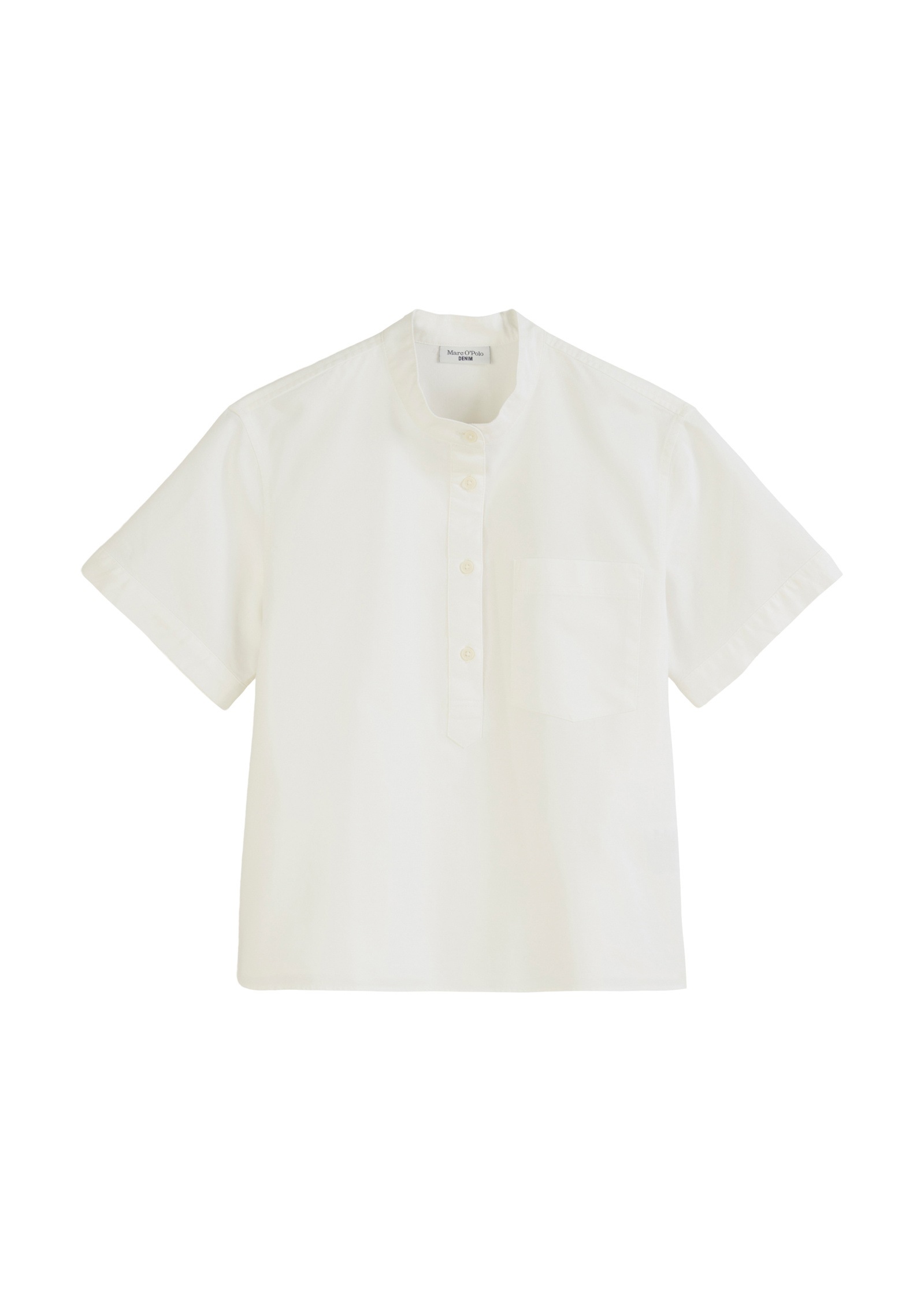 Marc O'Polo DENIM Kurzarmbluse »aus Baumwoll-Oxford«