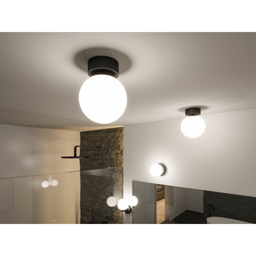 Paulmann LED Deckenleuchte »Selection Bathroom Gove IP44 3000K 5W Satin, Glas/Metall«, 1 flammig-flammig