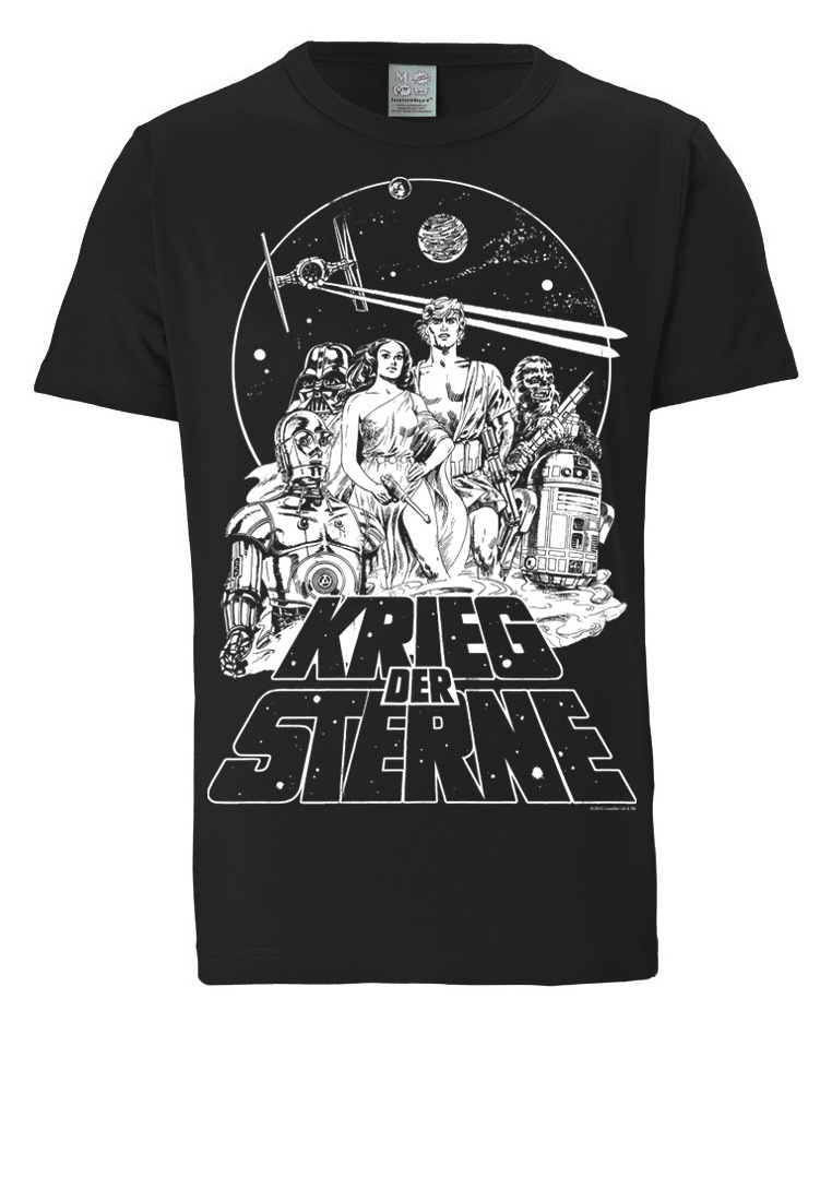 LOGOSHIRT T-Shirt »Krieg der Sterne - Emblem«, mit coolem Frontprint