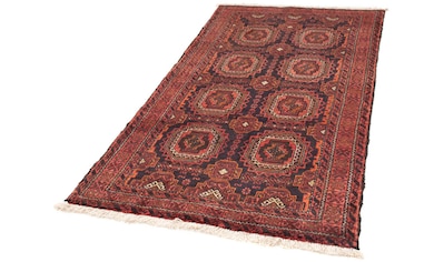 Hochflor-Läufer »Belutsch Durchgemustert Rosso chiaro 200 x 106 cm«, rechteckig