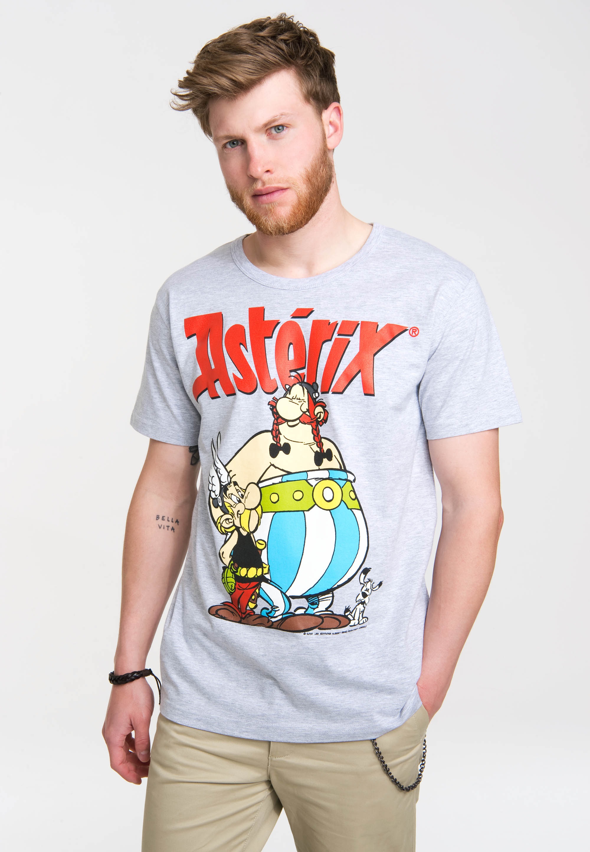 mit ▷ coolem Obelix«, BAUR LOGOSHIRT | & T-Shirt Retro-Print »Asterix für