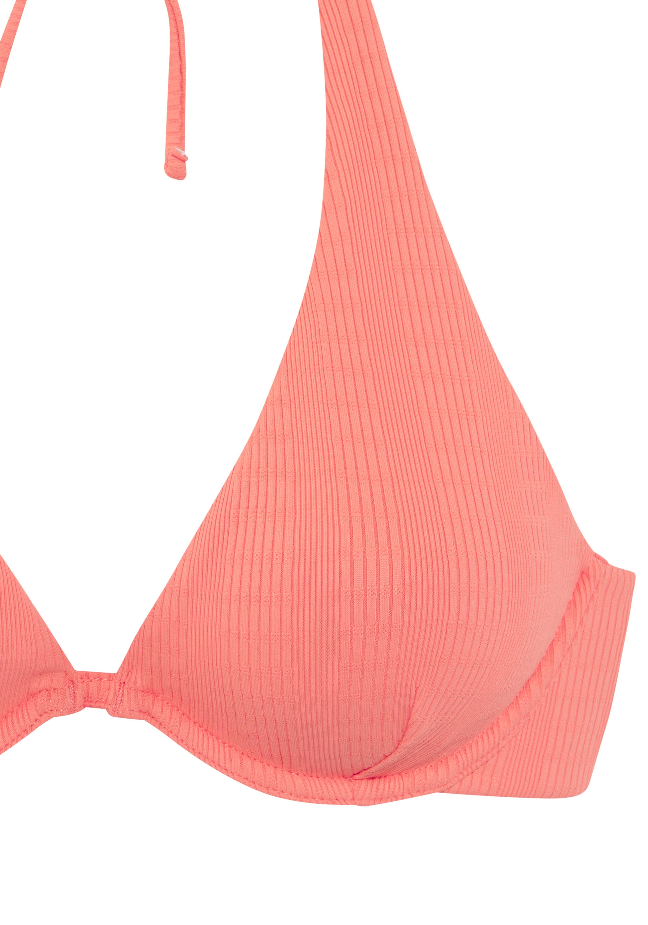 Thumbnail - Copenhagen Studios Bügel-Bikini-Top "Nela" aus modischer Strukturware